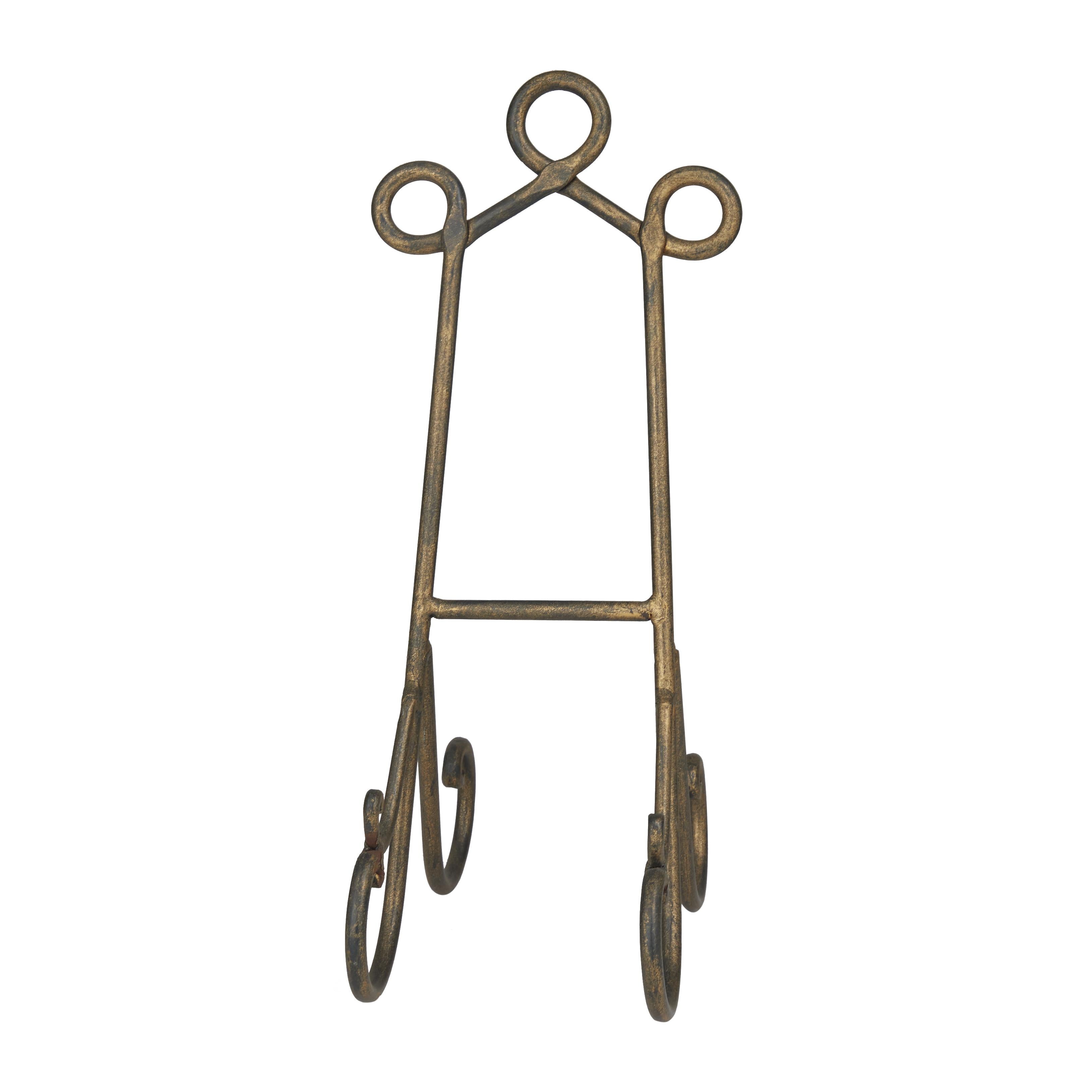 Metal Scroll Display Easel 10" x 19" x 13"