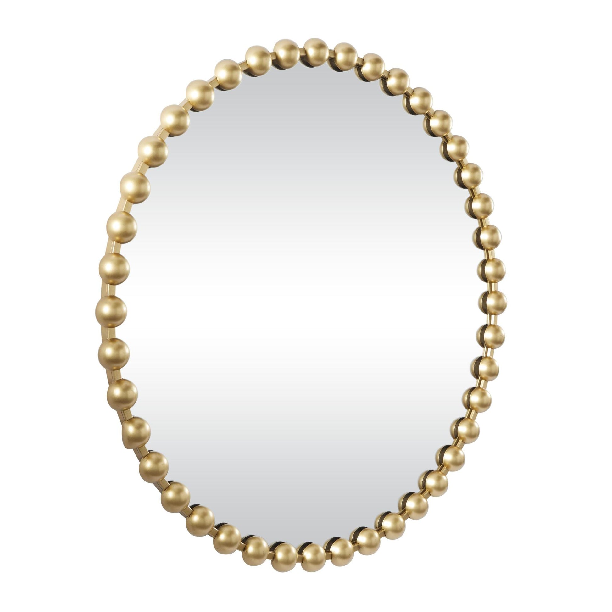 CosmoLiving by Cosmopolitan Metal Room Wall Mirror with Beaded Detailing