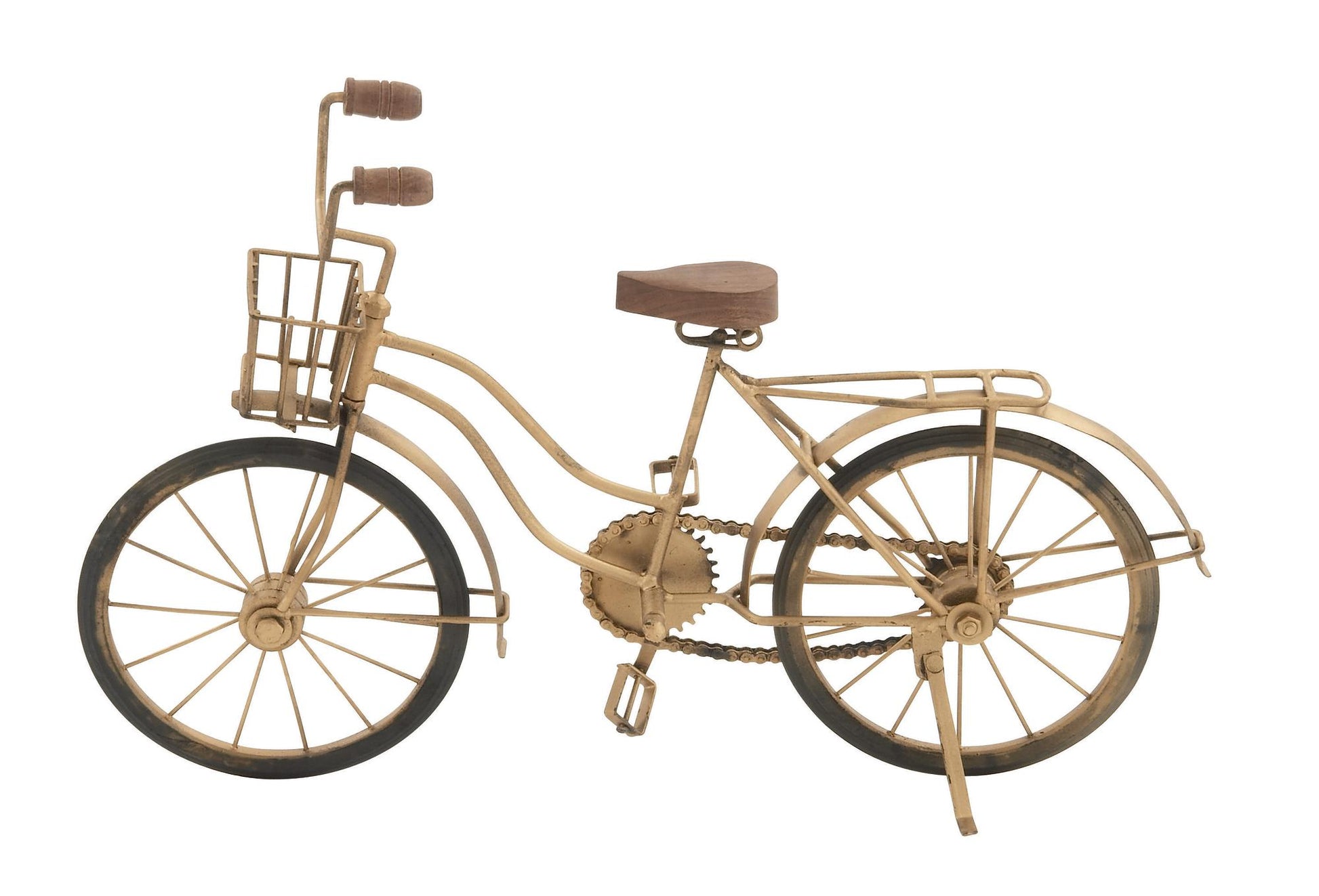Bike Brown Metal Decorative Sculpture