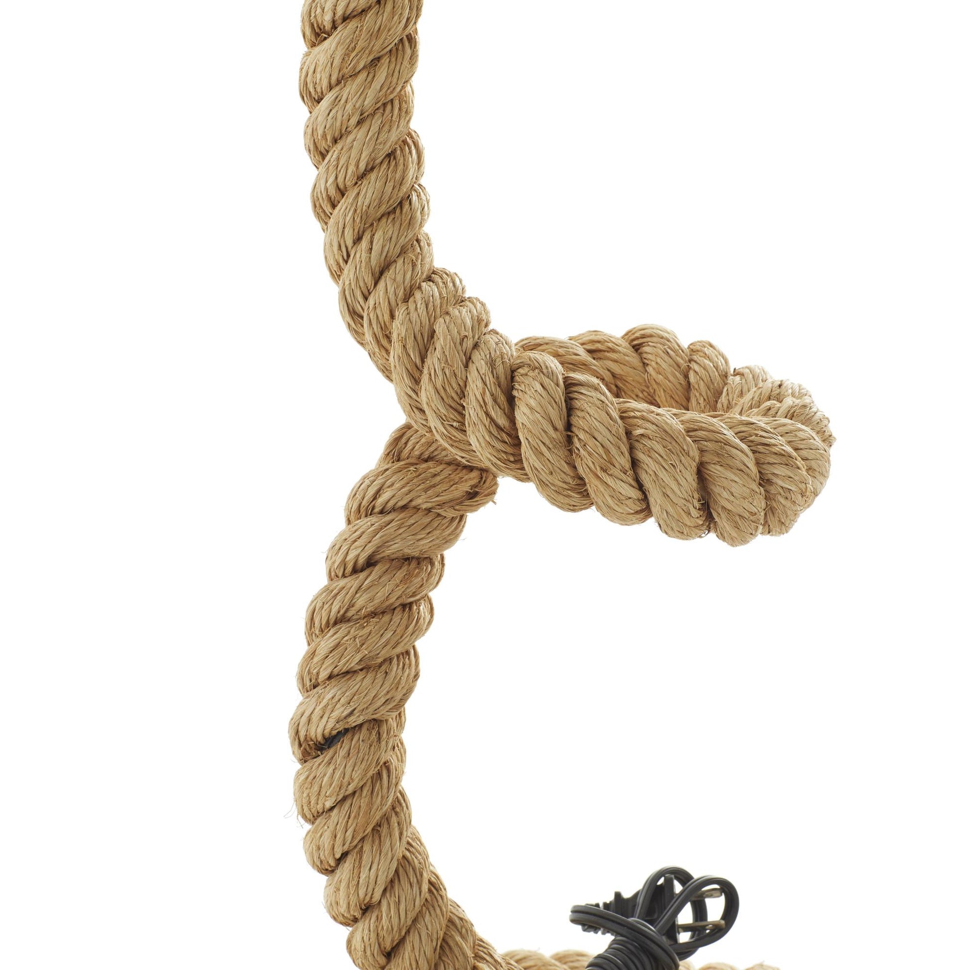 Brown Jute Rope Handmade Rope Styled Room Desk Lamp