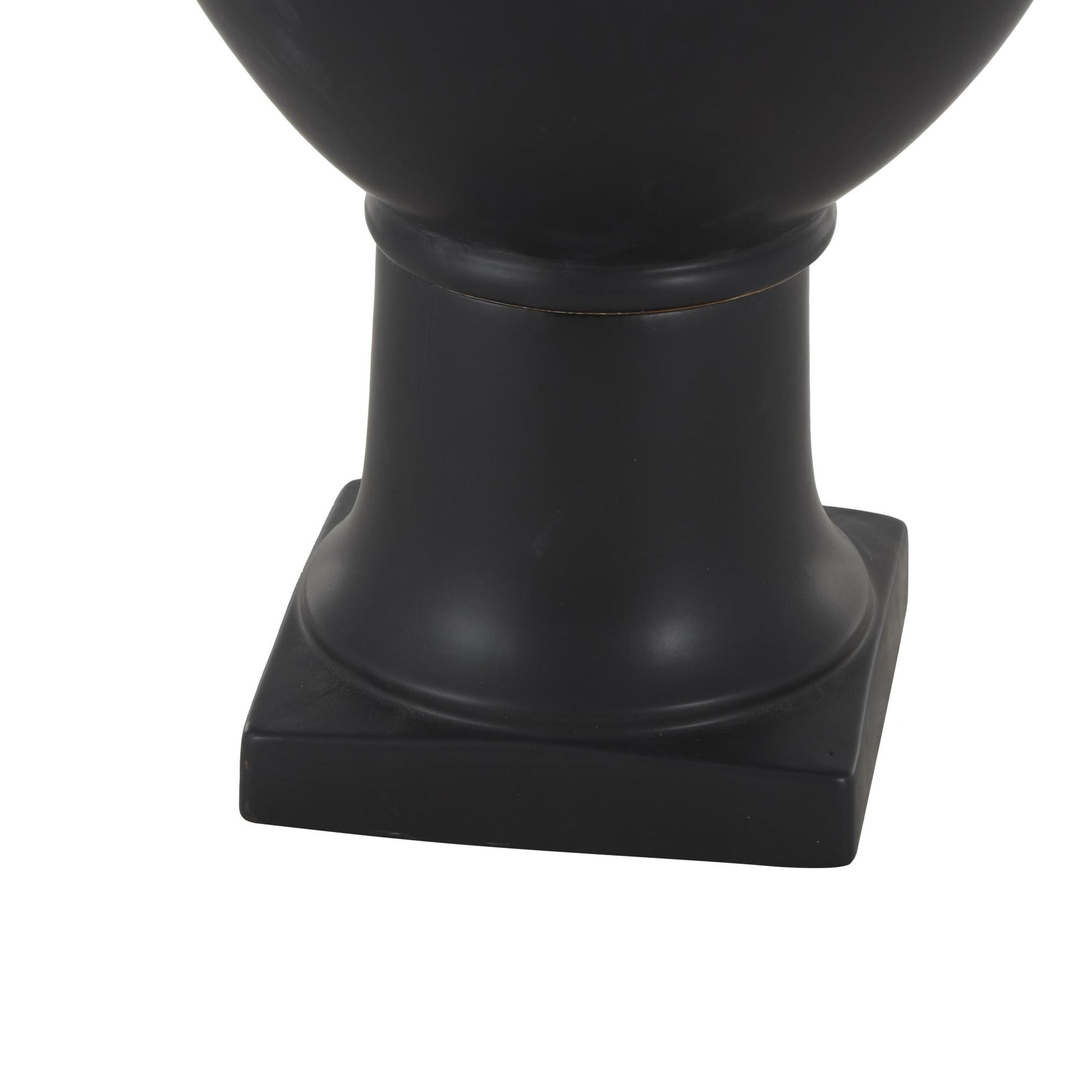 Ceramic Sleek Amphora Decorative Vase with Handles 10" x 10" x 22"