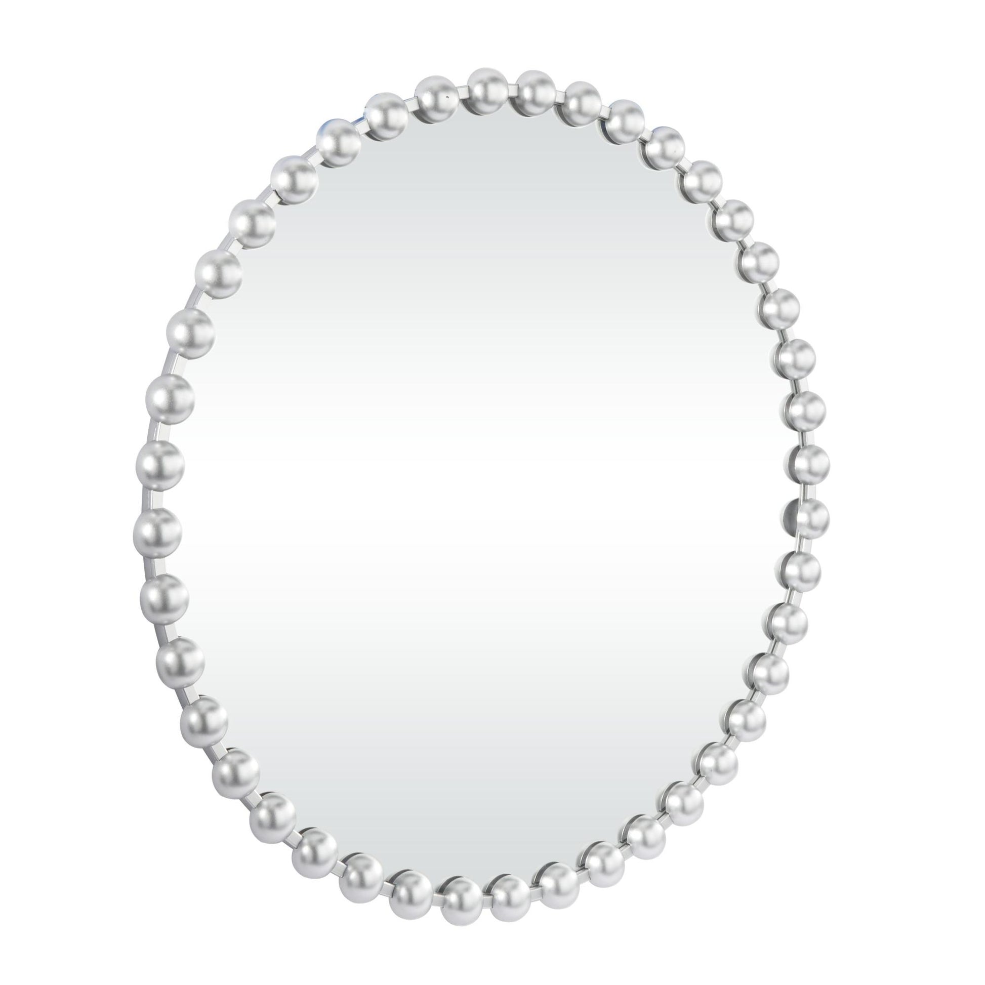 CosmoLiving by Cosmopolitan Metal Room Wall Mirror with Beaded Detailing