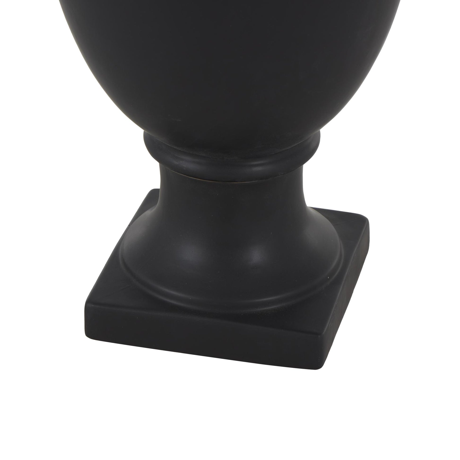 Ceramic Sleek Amphora Decorative Vase with Handles 10" x 10" x 22"