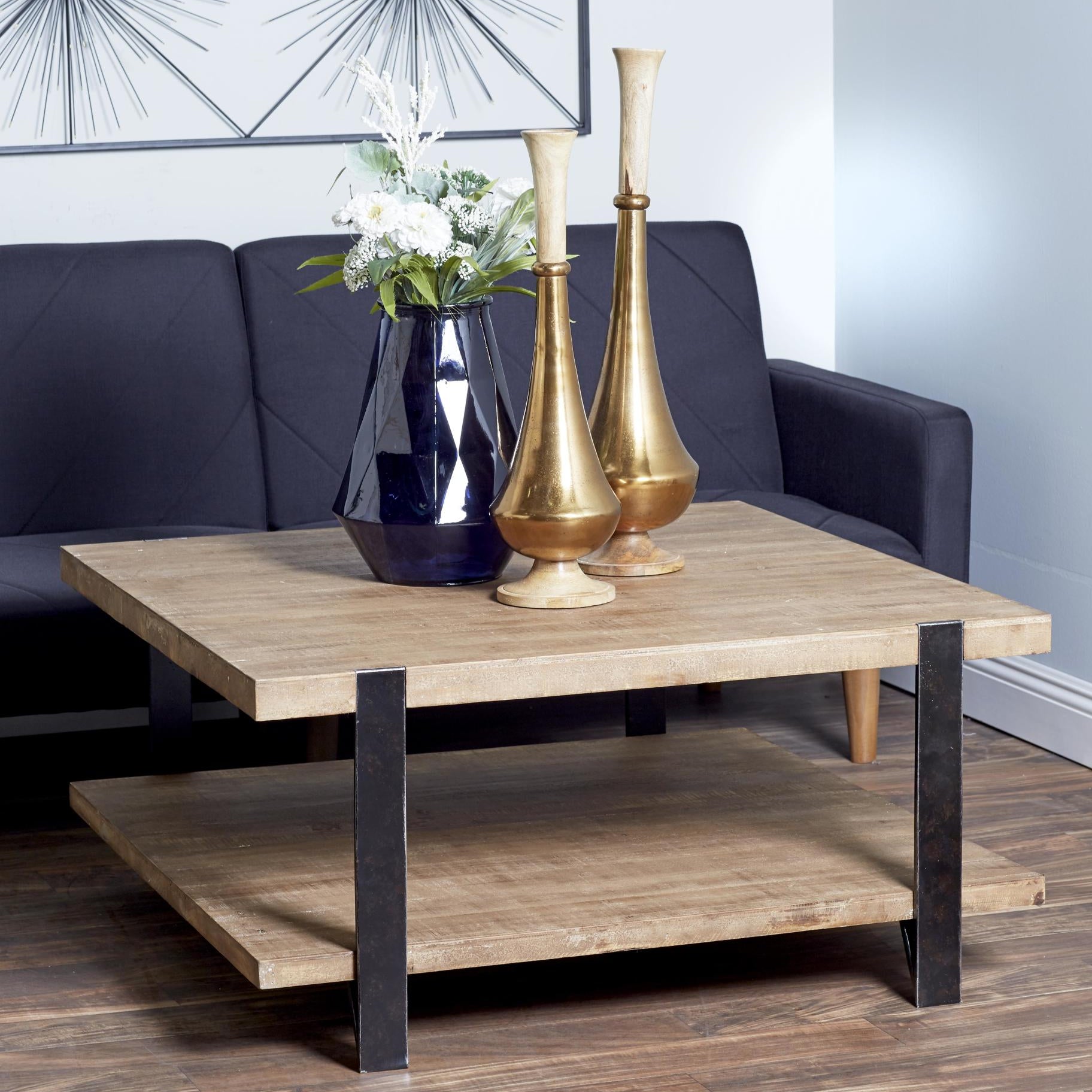 Brown Wood Living Room Coffee Table