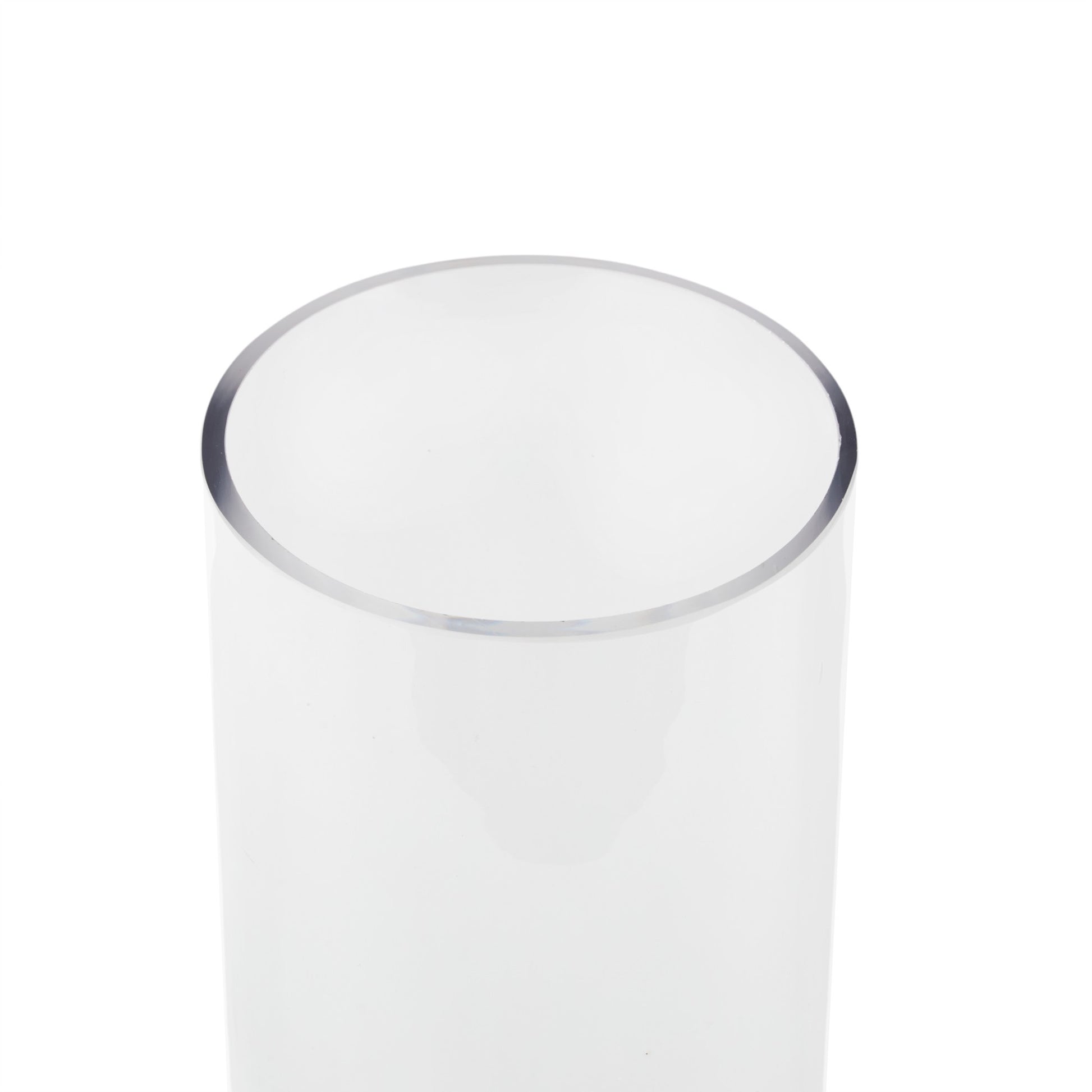 Clear Glass Tall Decorative Vase