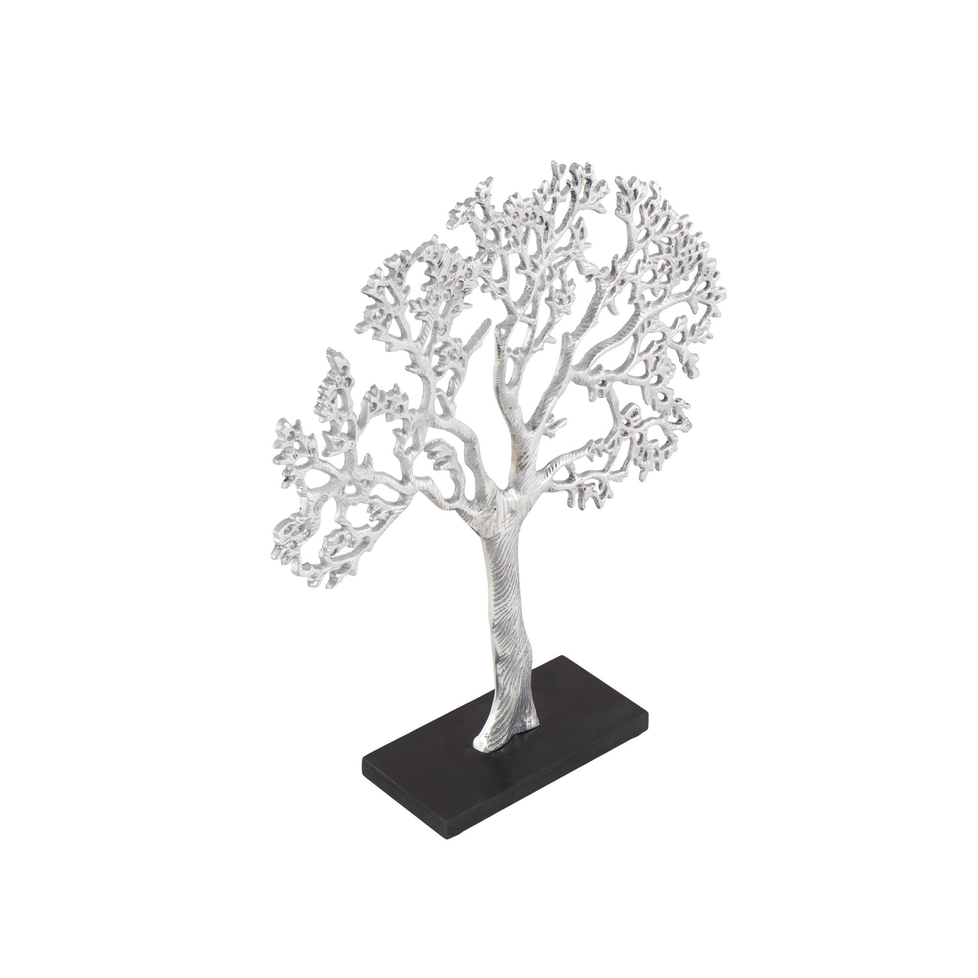 Tree Silver Aluminum Metal Decorative Sculpture