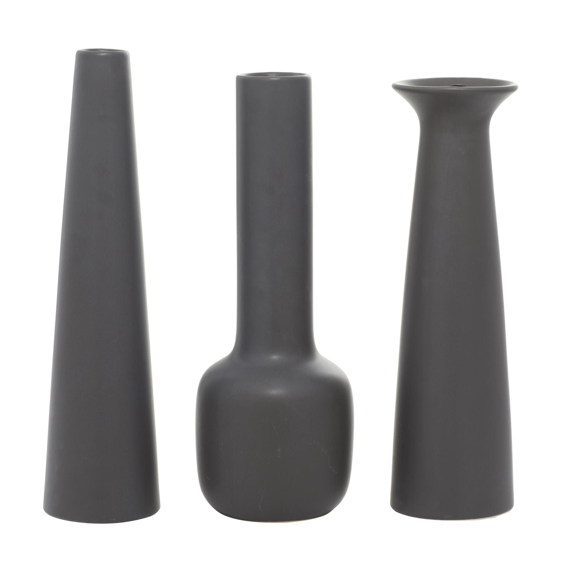 CosmoLiving by Cosmopolitan Set of 3 Ceramic Decorative Vase with Handles