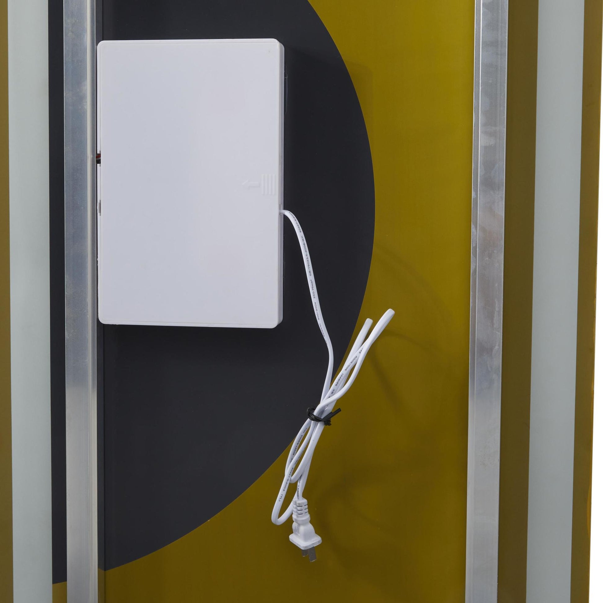 Silver Glass Room LED Mirror