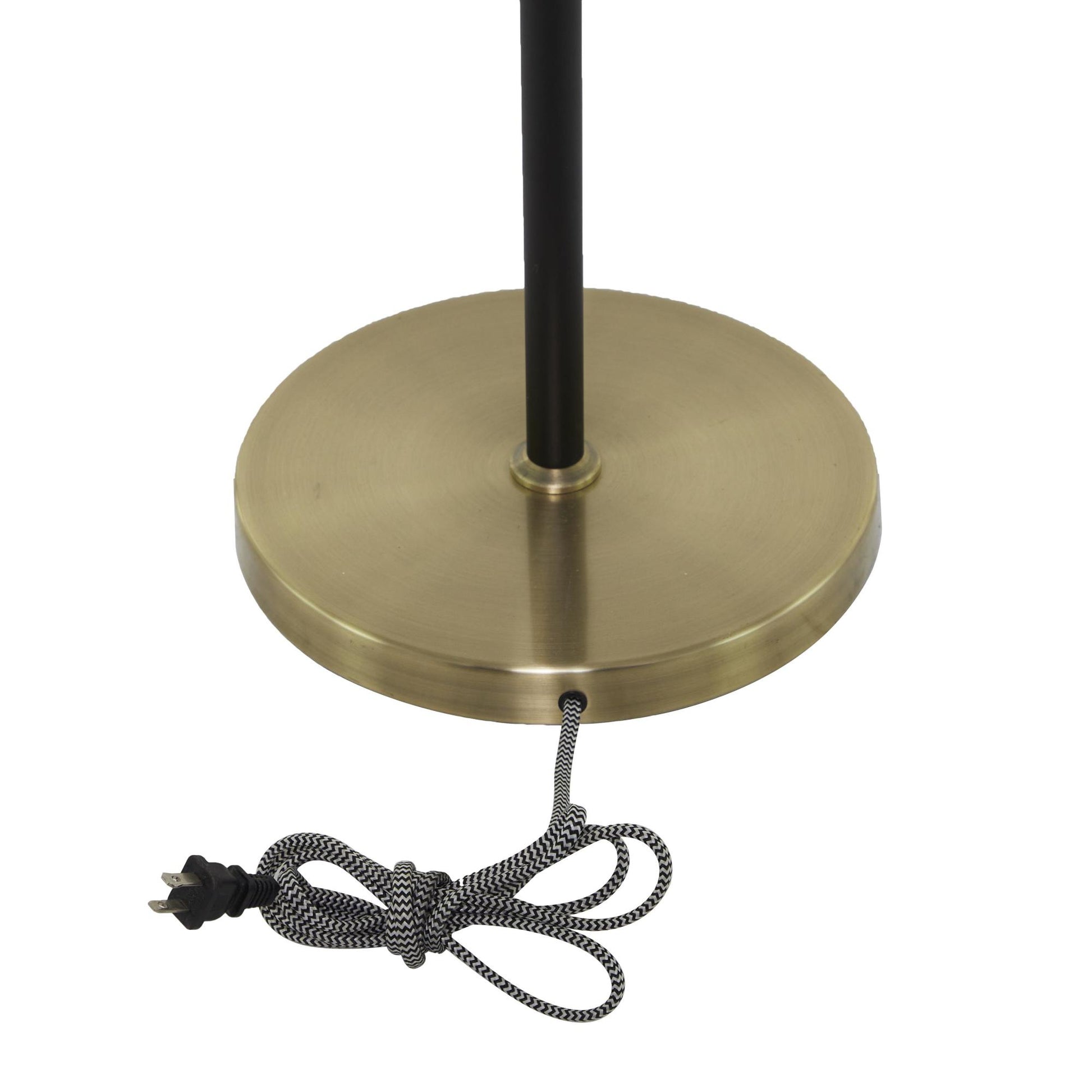 Gold Metal Room Floor Lamp with Rotating Shades