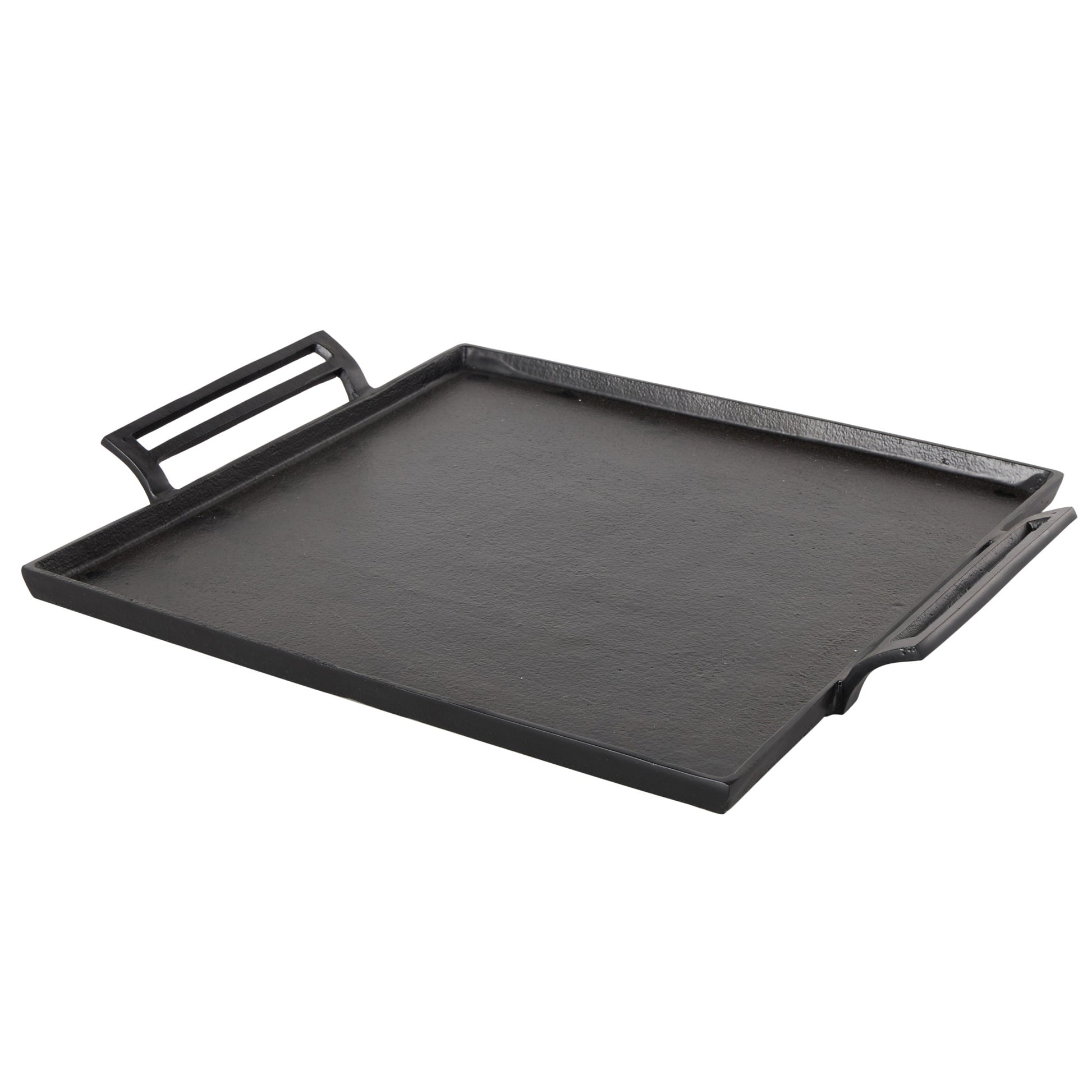 Aluminum Metal Square Living Room Decor Tray with Handles