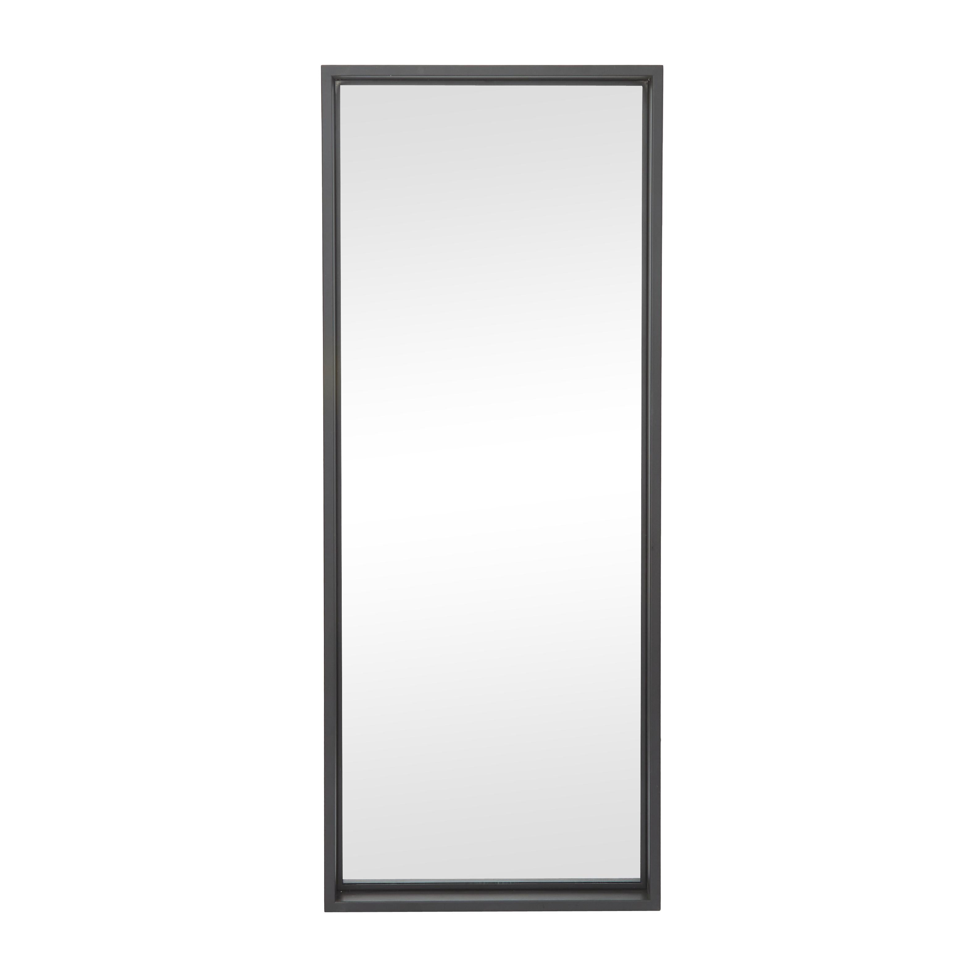 Black Metal Tall Room Floor Mirror