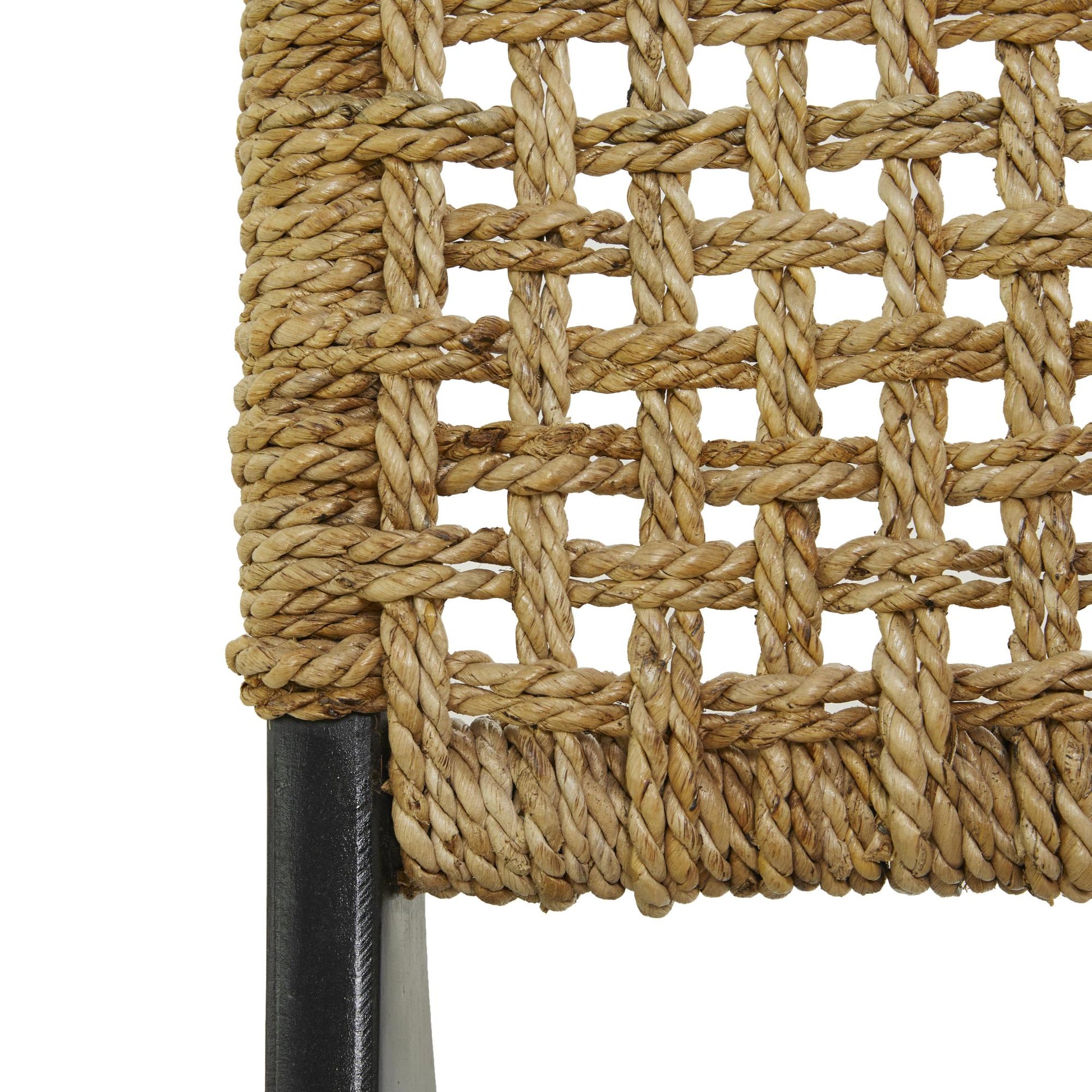 Teak Wood Handmade Living Room Accent Chair with Woven Cane Seat