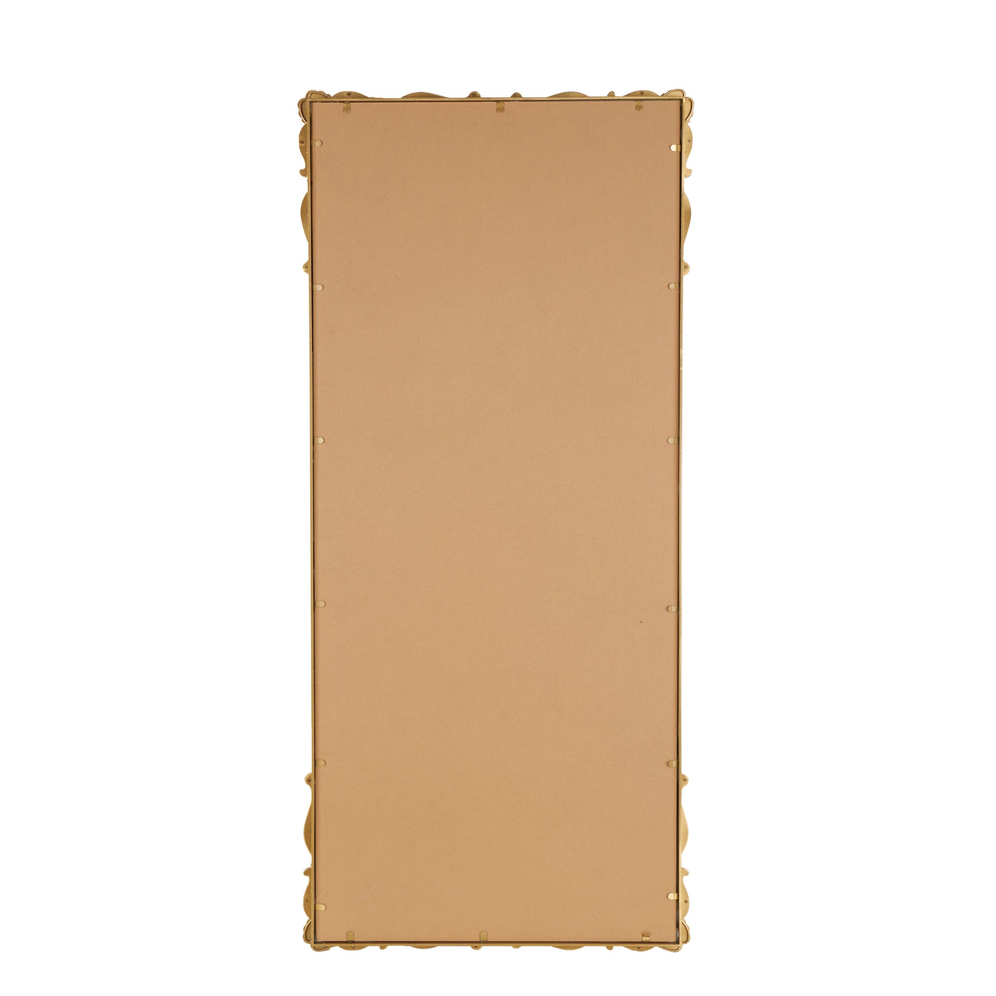 Scroll Gold Metal Tall Ornate Baroque Room Floor Mirror