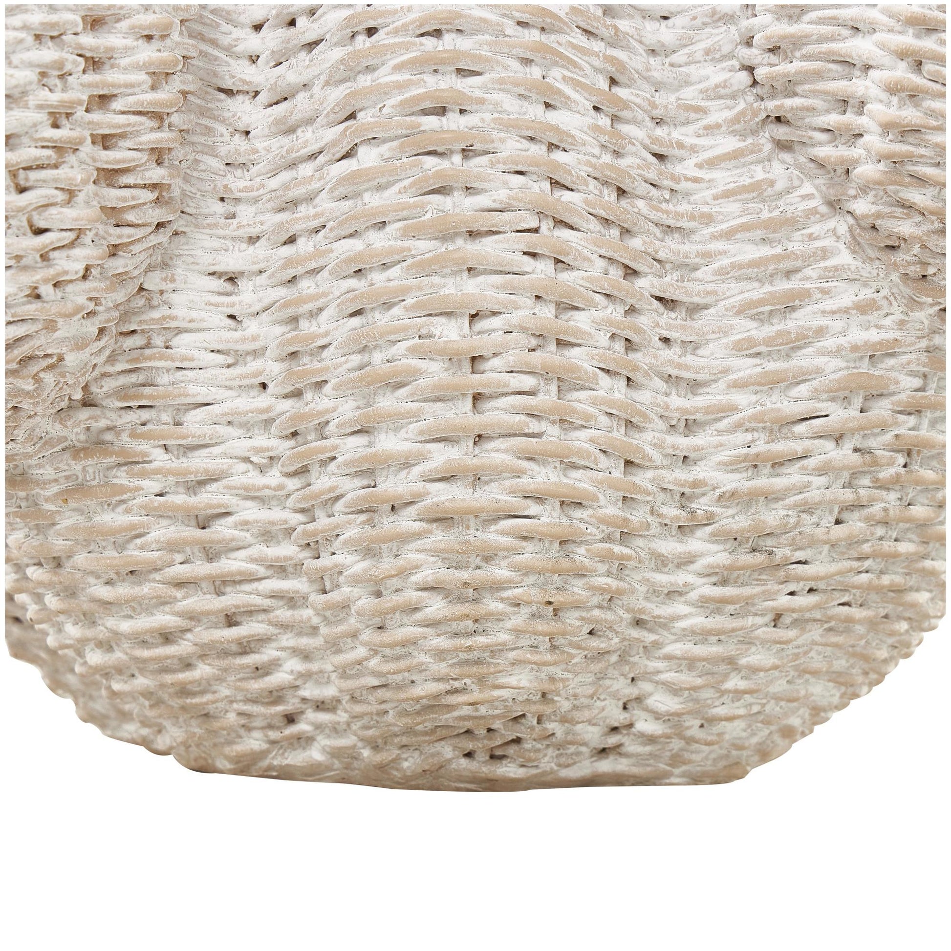 Cactus Cream Resin Wide Textured Indoor Outdoor Planter