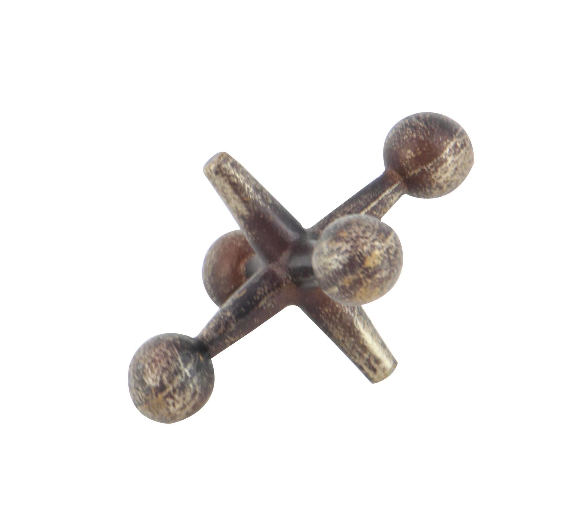 Set of 3 Jack Metal Decorative Sculpture Set of 3 5", 7", 9"W