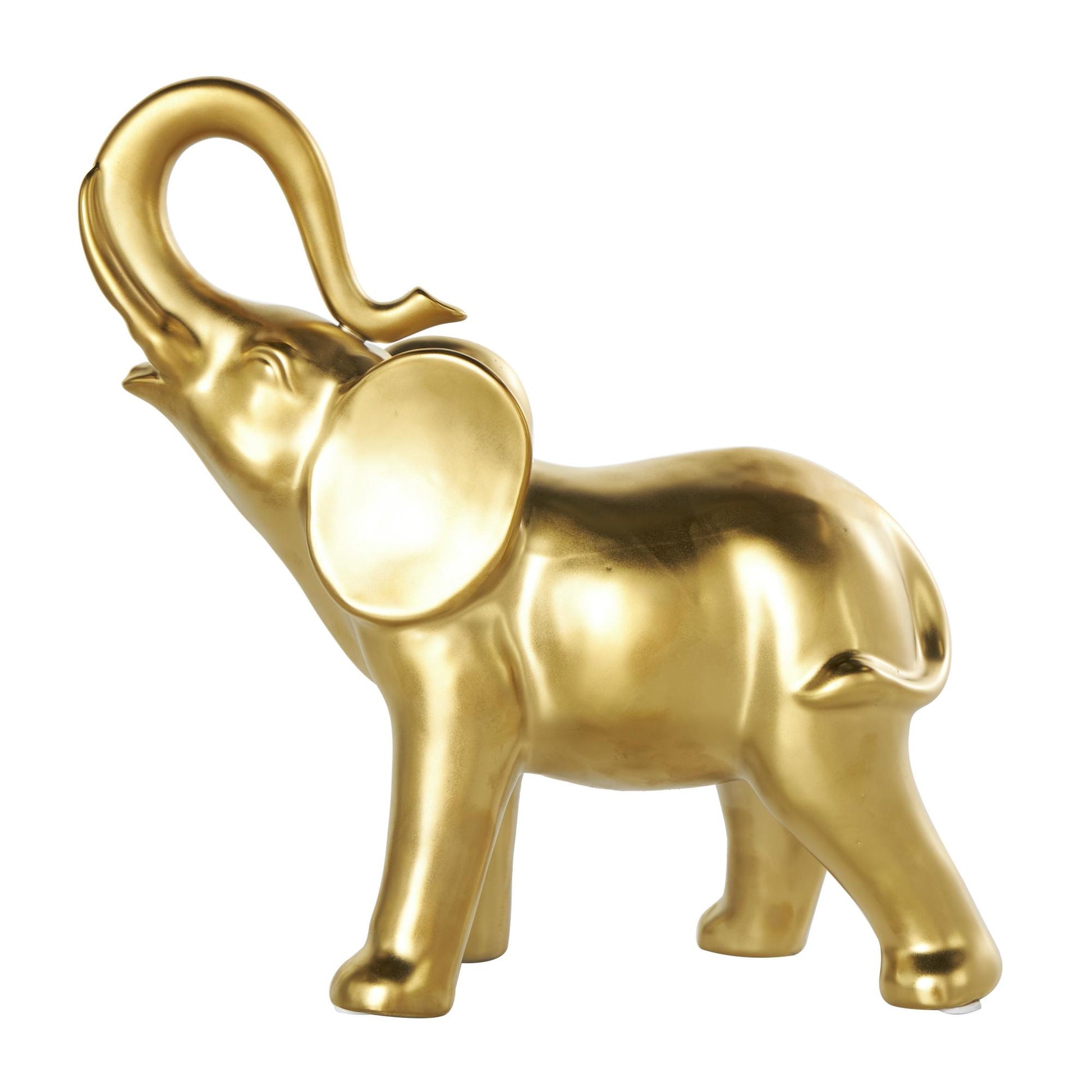 Elephant Ceramic Standing Decorative Sculpture