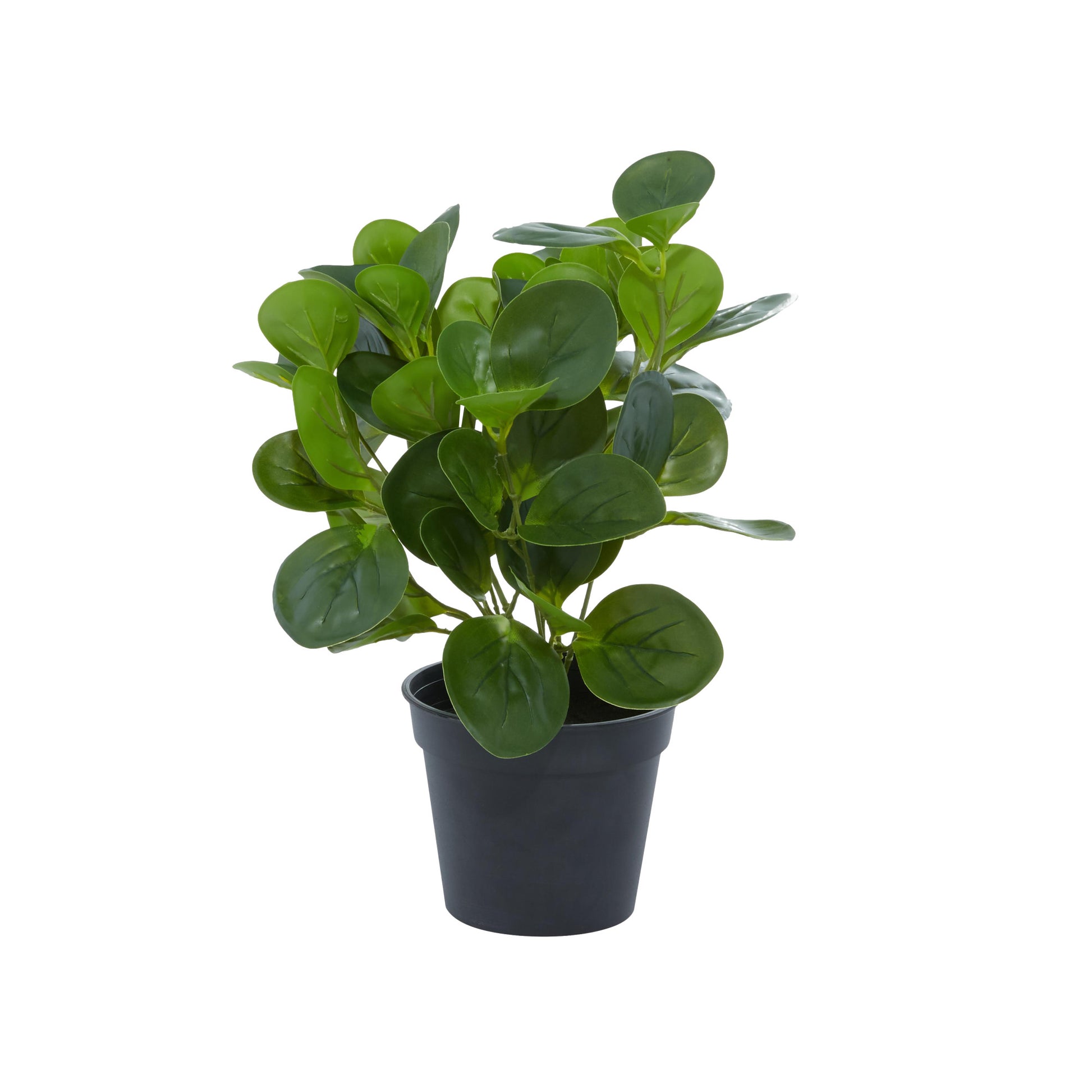 Eucalyptus Green Faux Foliage Indoor Outdoor Artificial Plant with Realistic Leaves and Black Round Pot