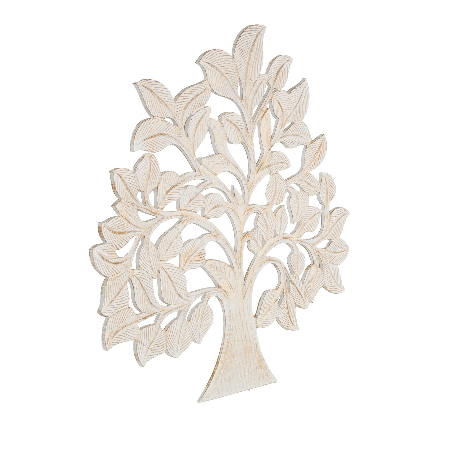 Tree Brass Wooden Handmade Large Carved Home Wall Decor