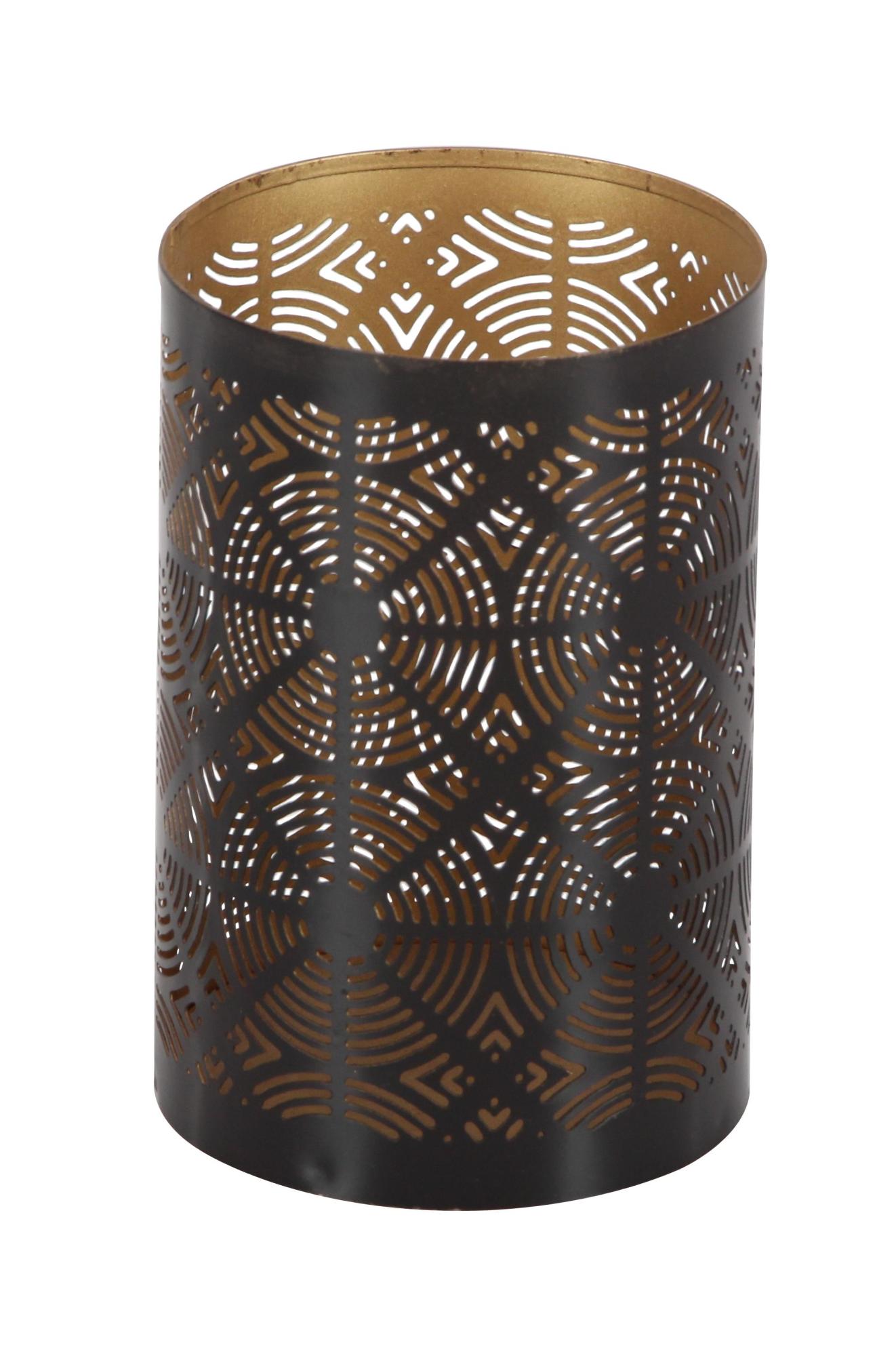 Set of 3 Geometric Metal Decorative Indoor Outdoor Candle Lantern Set of 3 12", 10", 6"H
