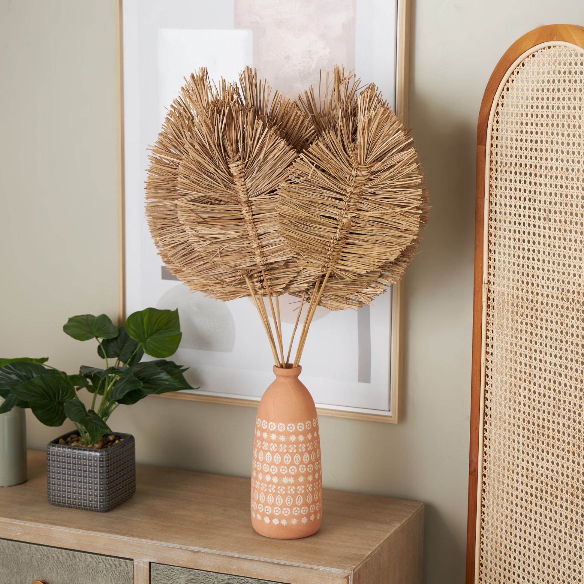 Leaf Dried Plant Tall Spear Home Decor Natural Foliage with Sharp Stems