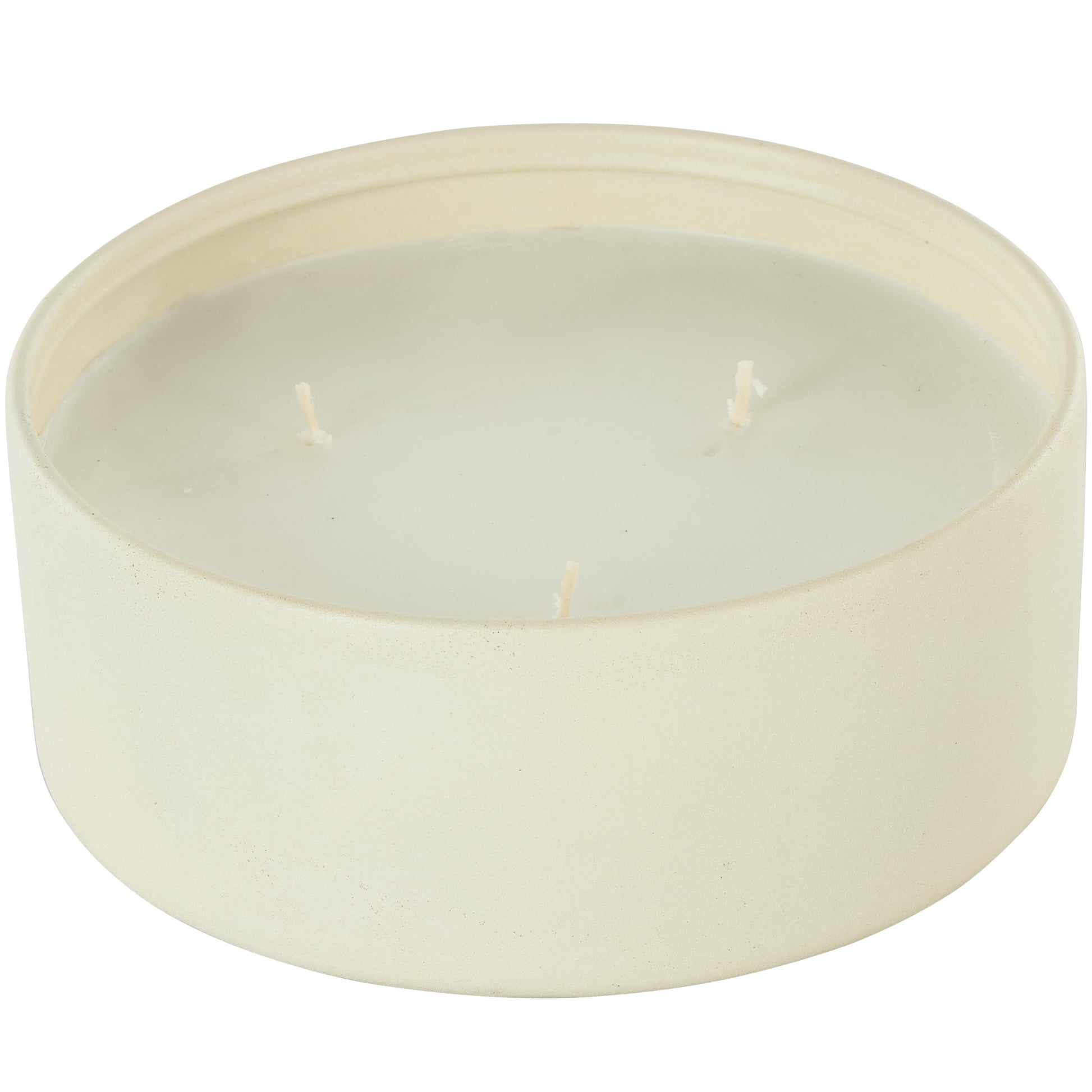 Metal Tangerine Splash Scented Textured 22oz 3 Wick Decorative Candle with White Wax