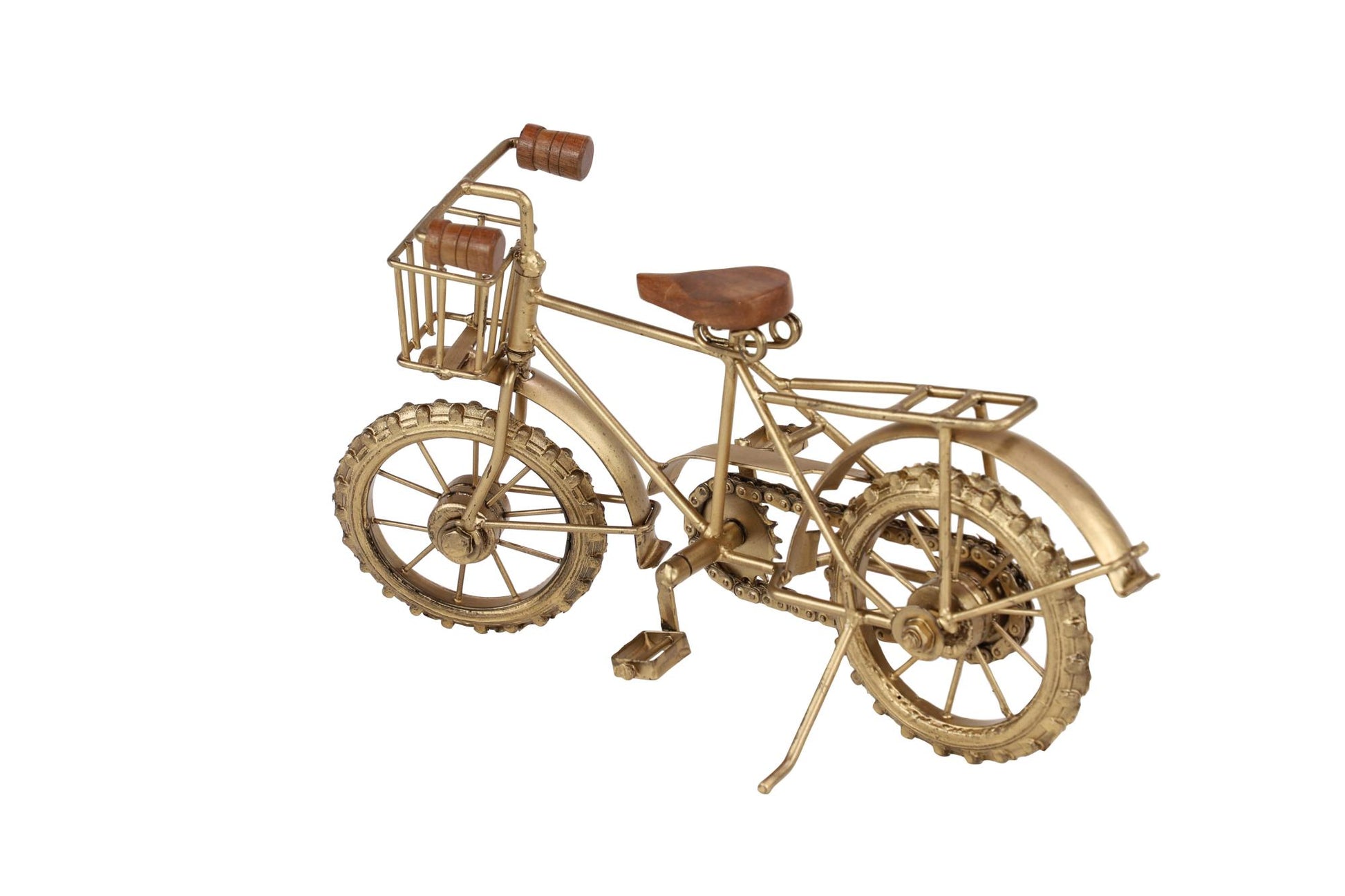 Bike Gold Metal Decorative Sculpture