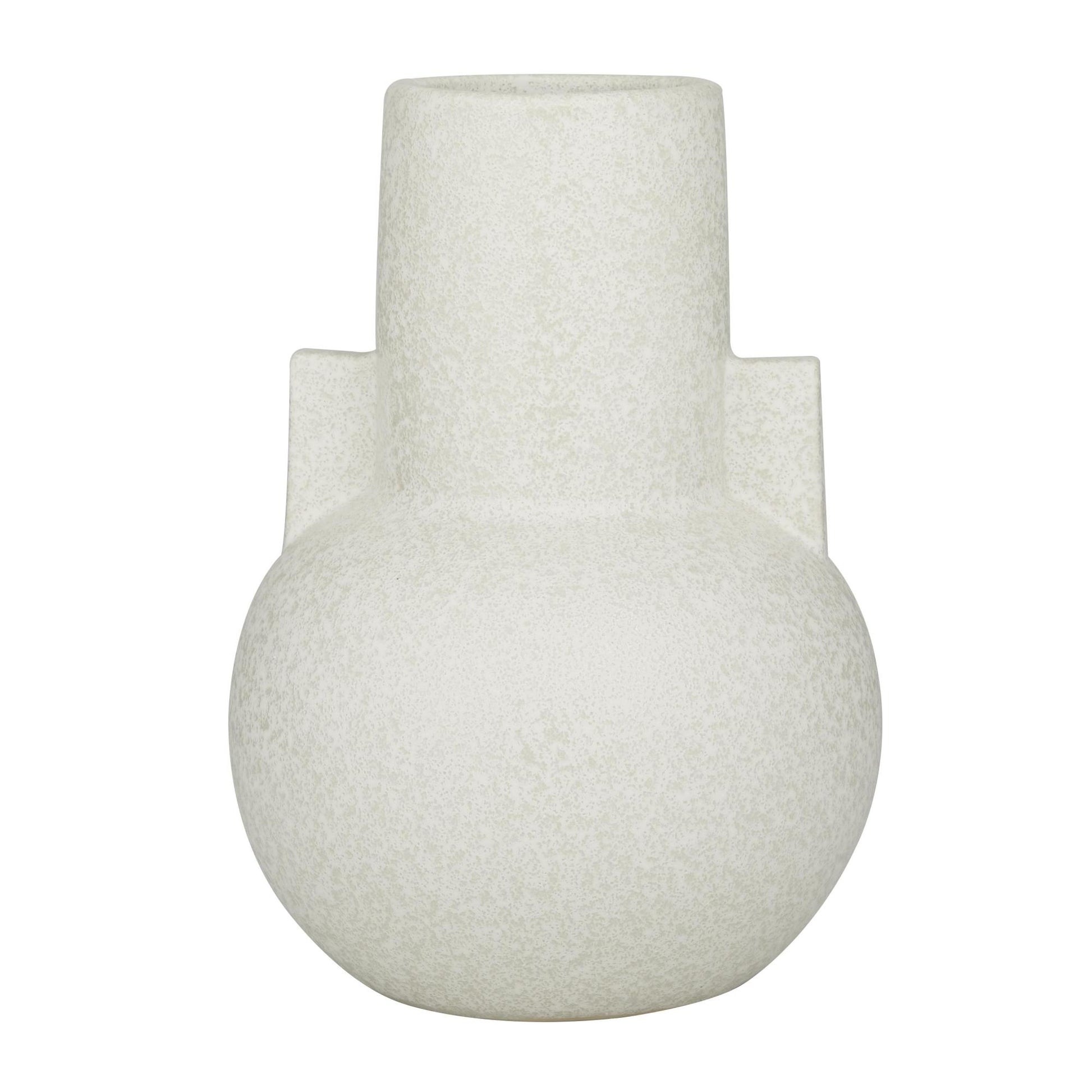 CosmoLiving by Cosmopolitan White Ceramic Handmade Decorative Vase