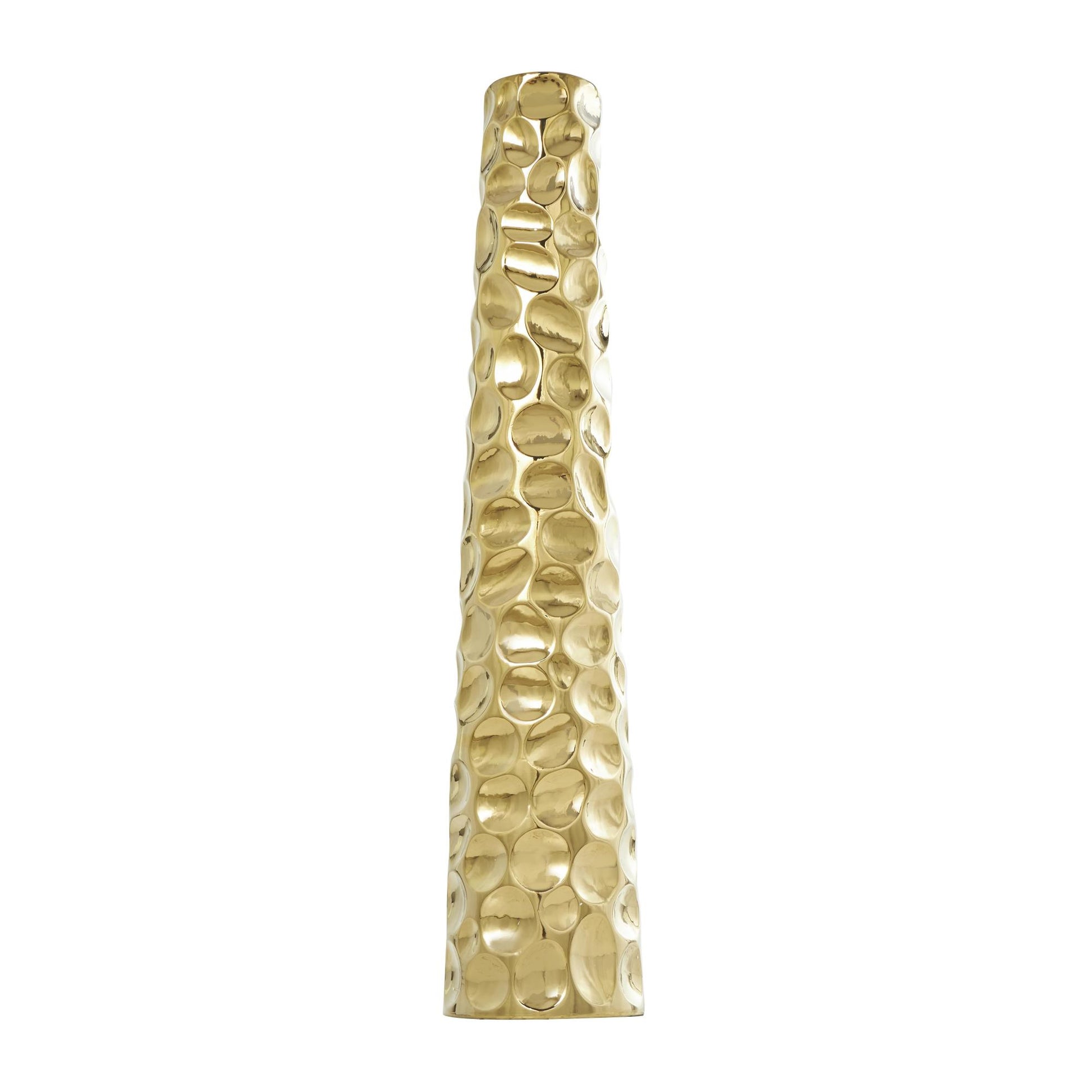 Geometric Ceramic Bubble Decorative Vase with Concaved Circles
