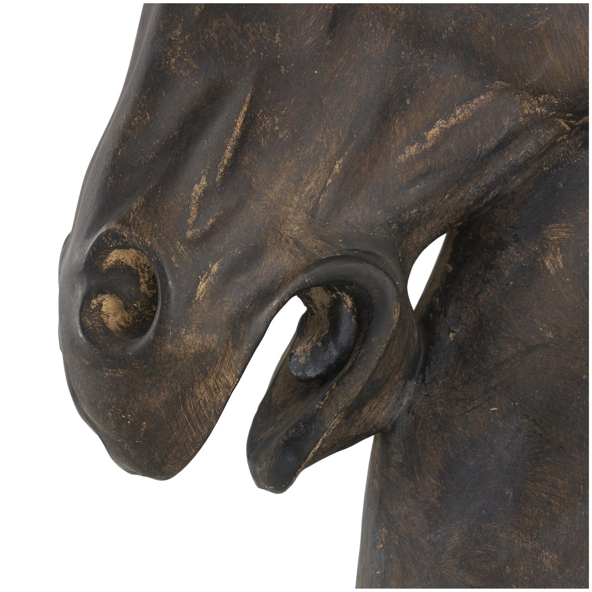 Horse Brown Polystone Decorative Sculpture