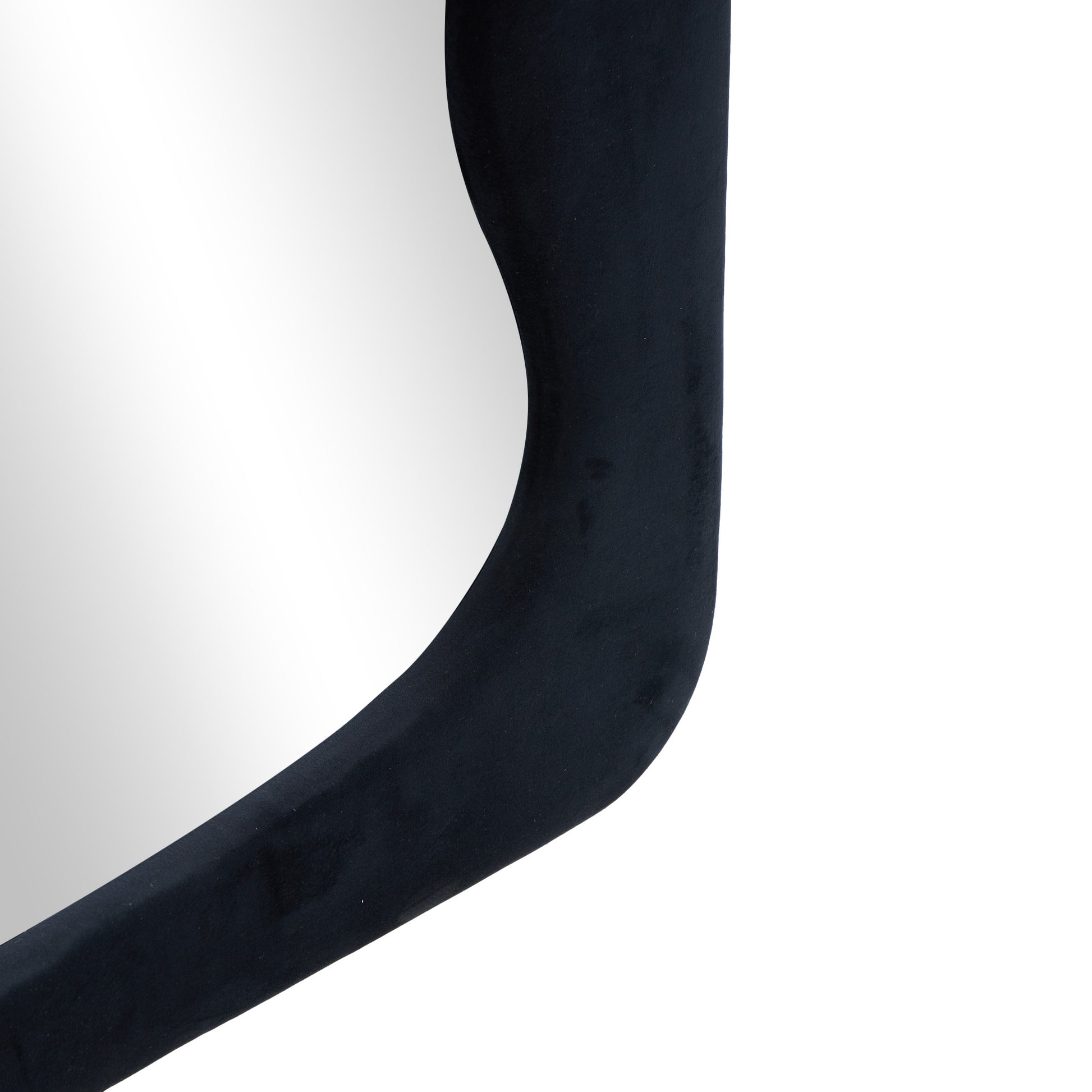 Velvet Wavy Room Floor Mirror