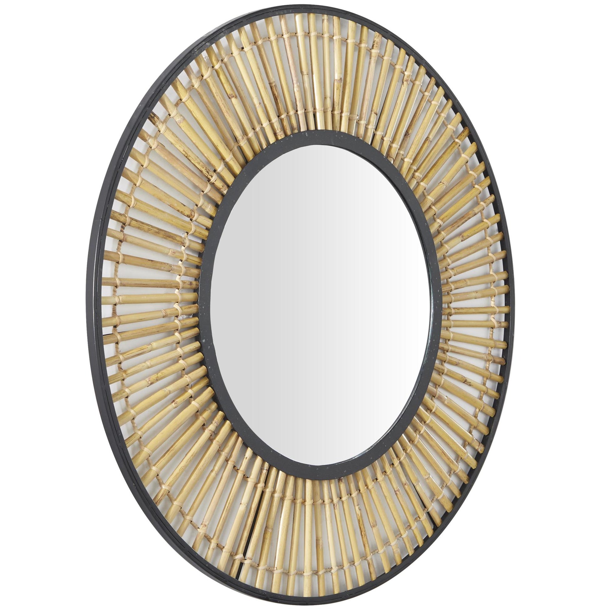 Tribal Brown Metal Handmade Woven Room Wall Mirror