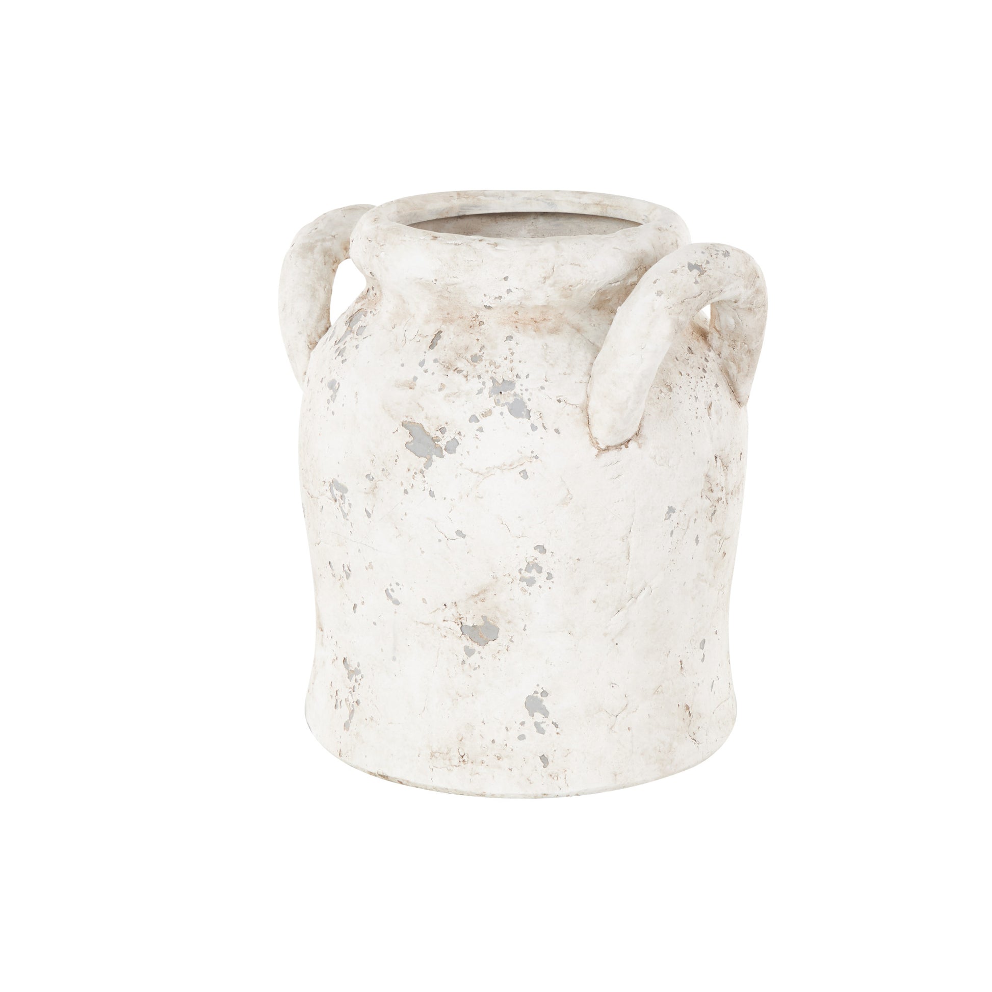 Ceramic Antique Style Distressed Decorative Vase with Handles