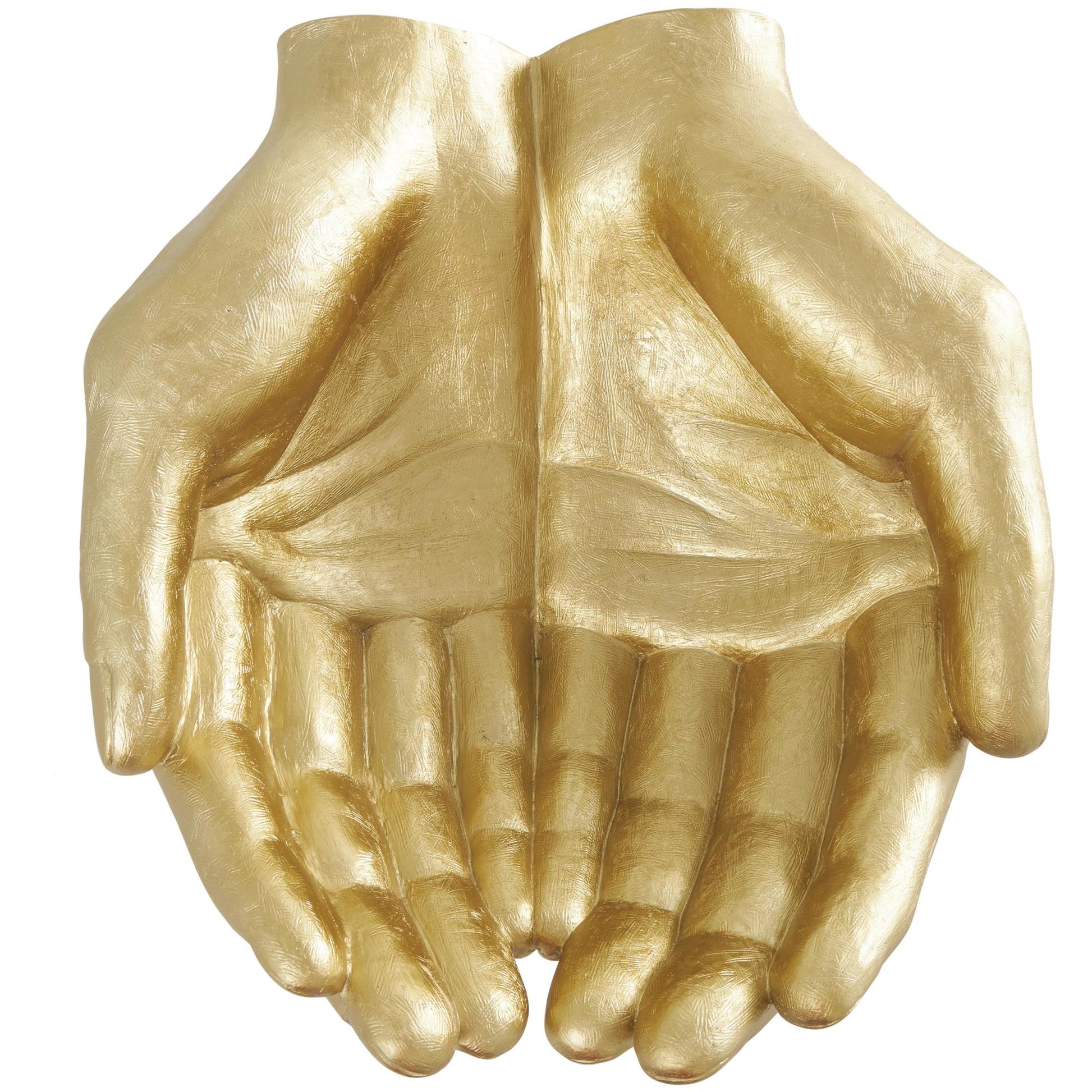 Hands Polystone Open Decorative Sculpture