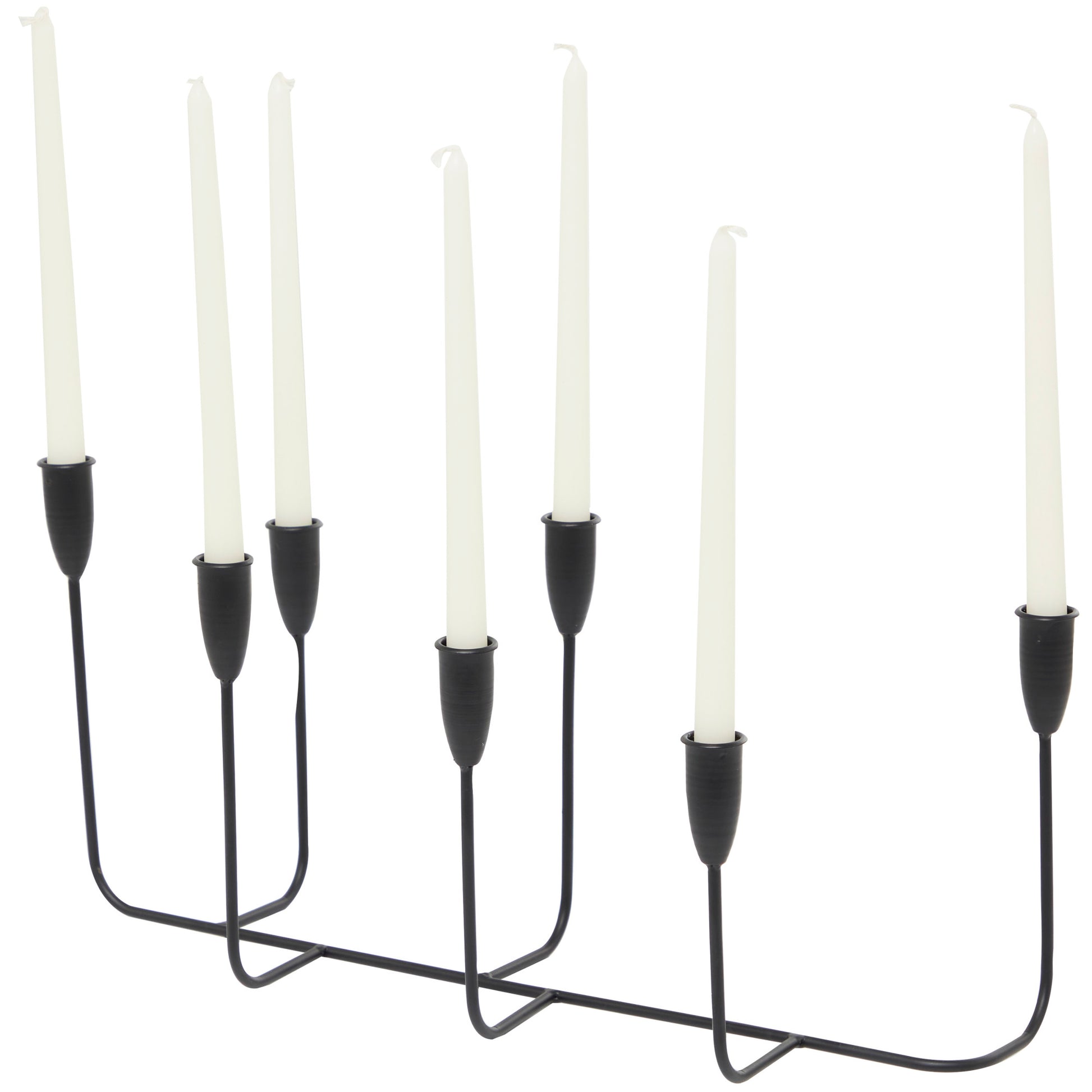 CosmoLiving by Cosmopolitan Metal Long Tapered 7 Holder Decorative Candelabra