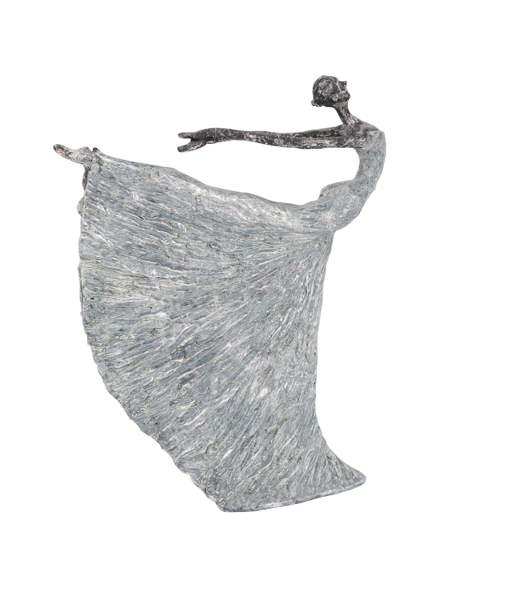 Dancer Gray Polystone Decorative Sculpture