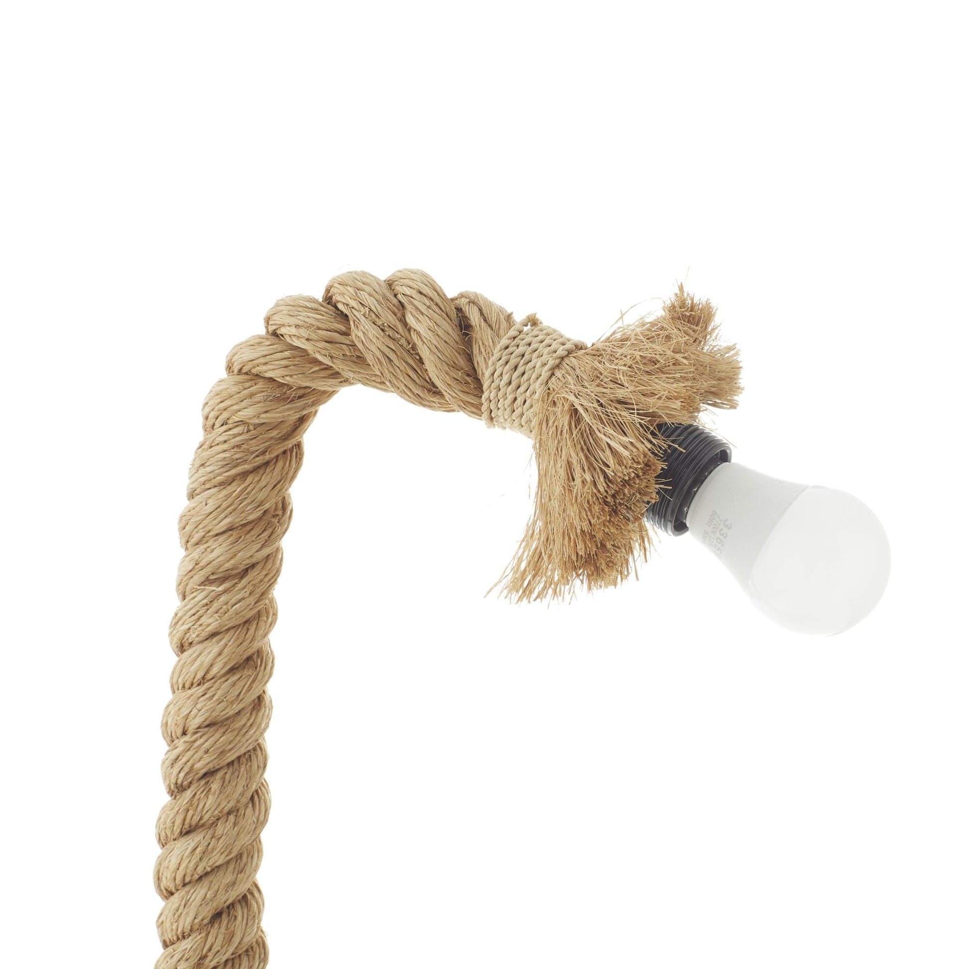 Brown Jute Rope Handmade Rope Styled Room Desk Lamp