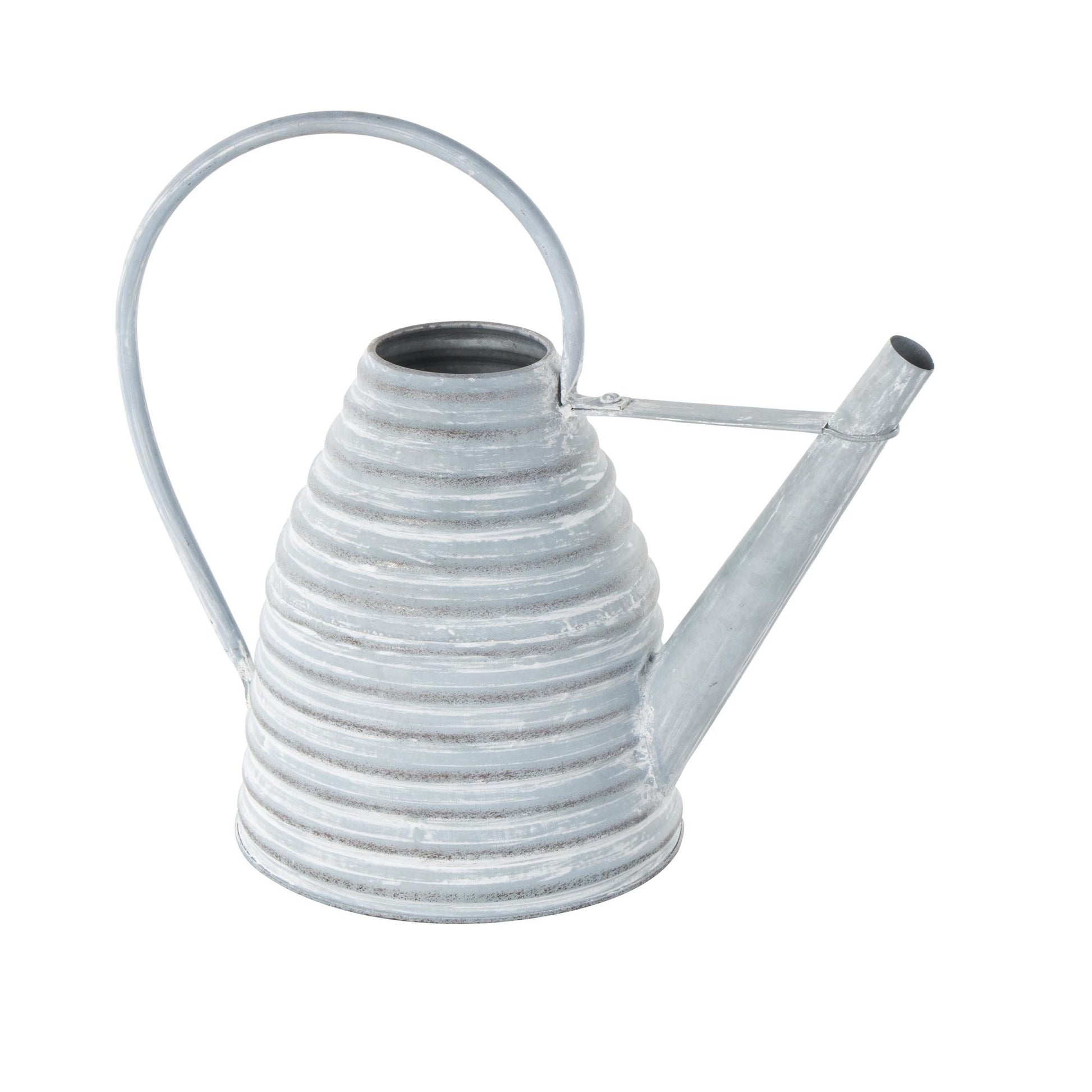 Watering Can Metal Beehive Shaped Watering Can Indoor Outdoor Planter with Large Loop Handle 14" x 8" x 12"