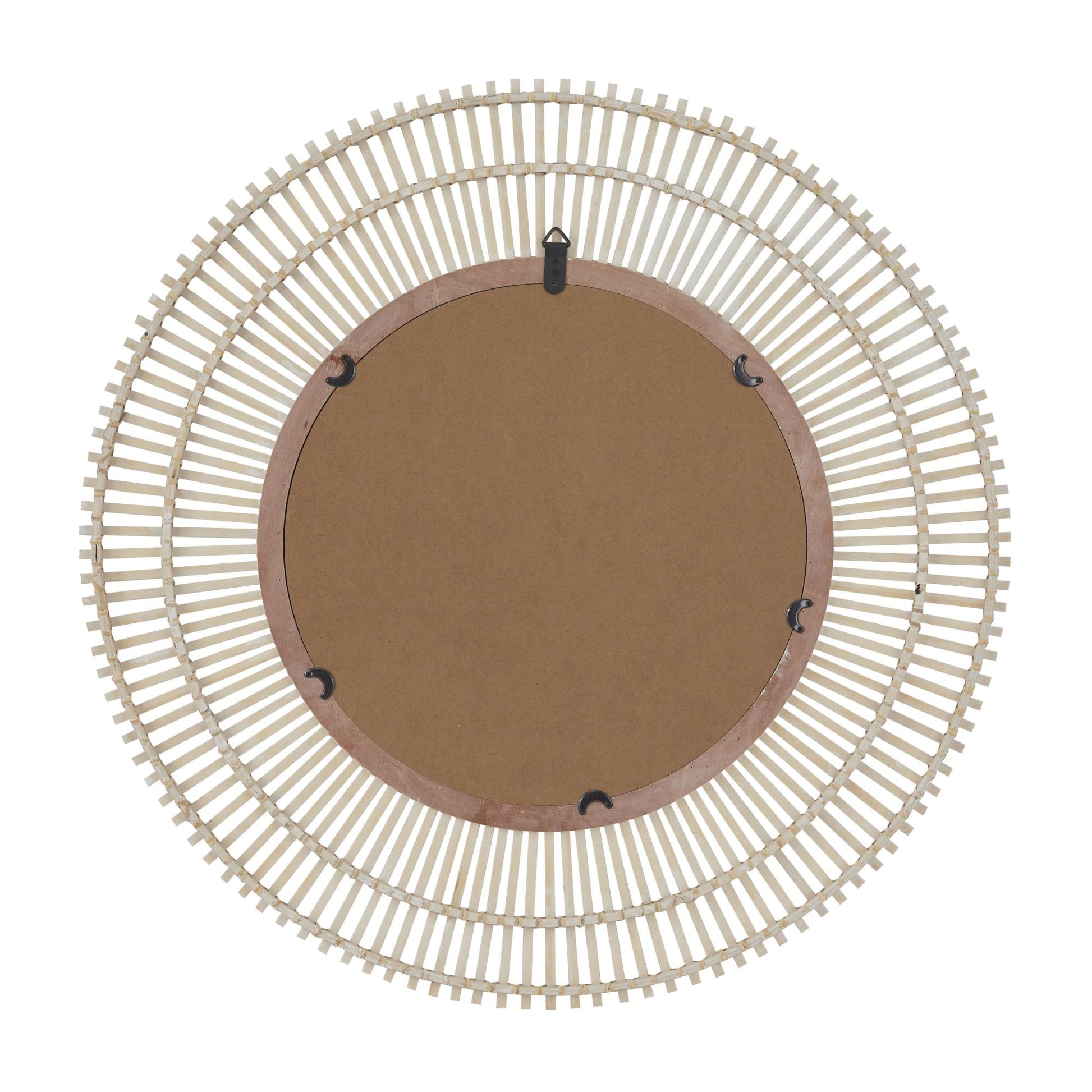 Starburst Bamboo Wood Handmade Stick Room Wall Mirror