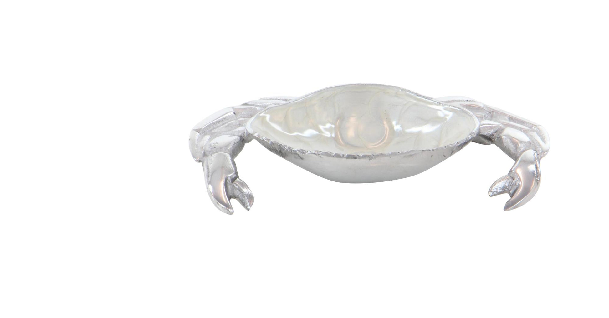 Set of 3 Crab Blue Aluminum Metal Decorative Serving Bowl with Enamel Interior