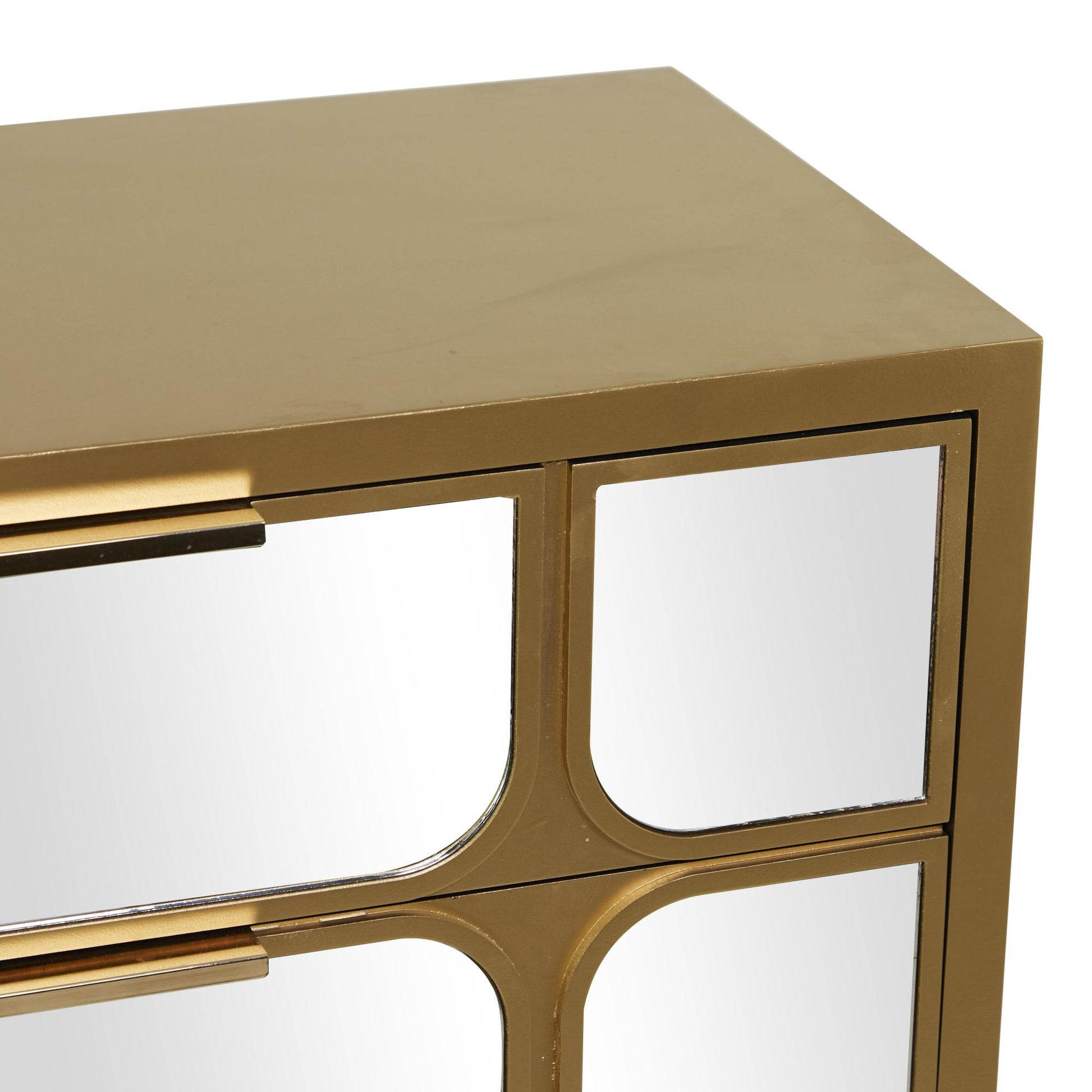 Wooden 3 Drawer Room Cabinet with Mirrored Front