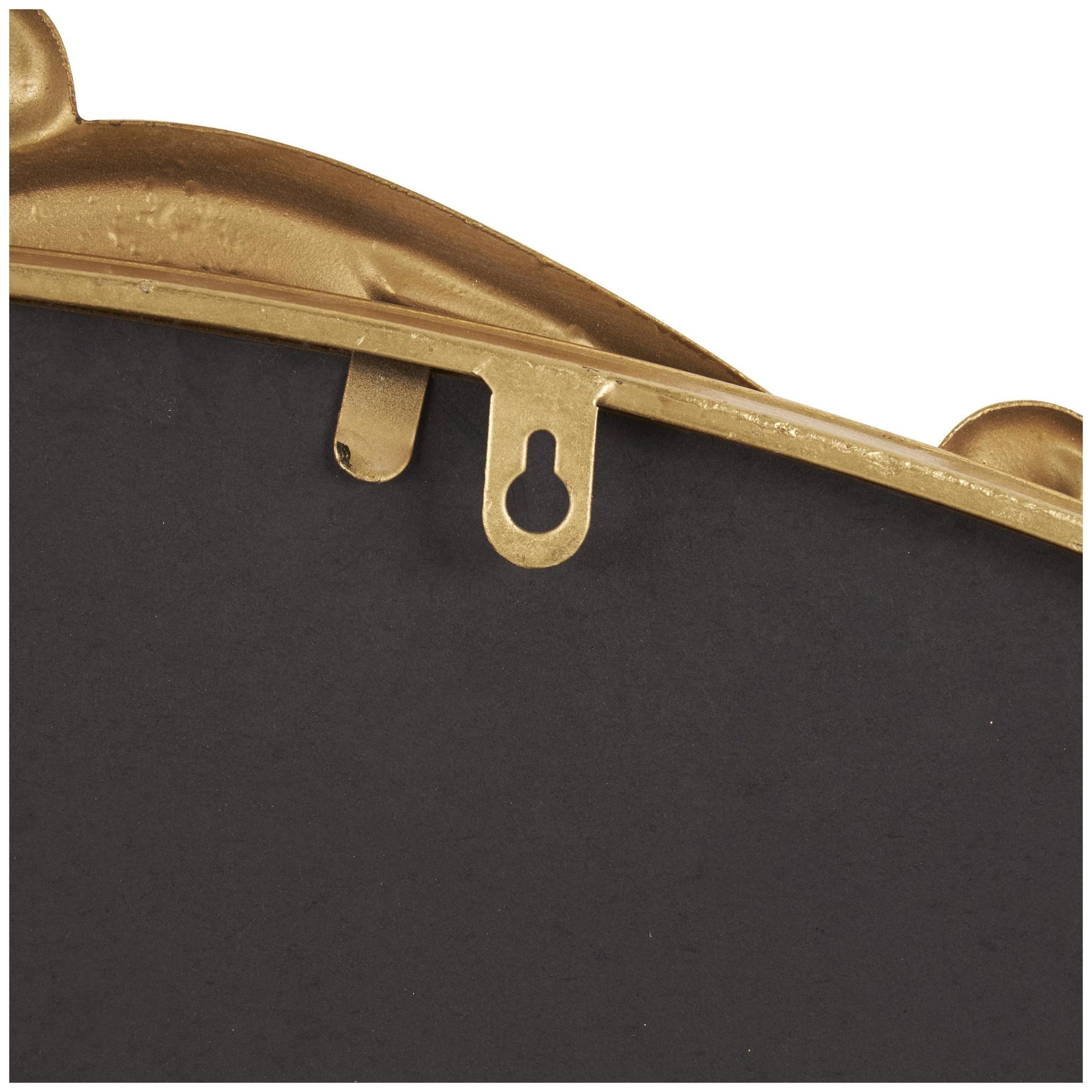 Scroll Gold Metal Tall Ornate Arched Baroque Room Floor Mirror