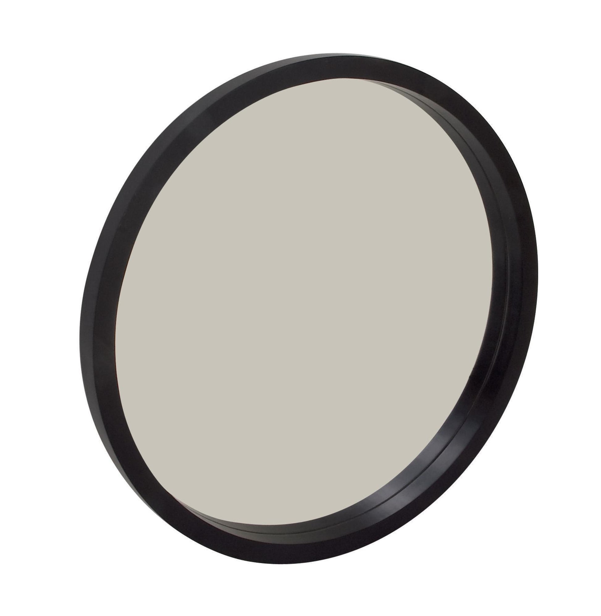 Black Wooden Room Wall Mirror