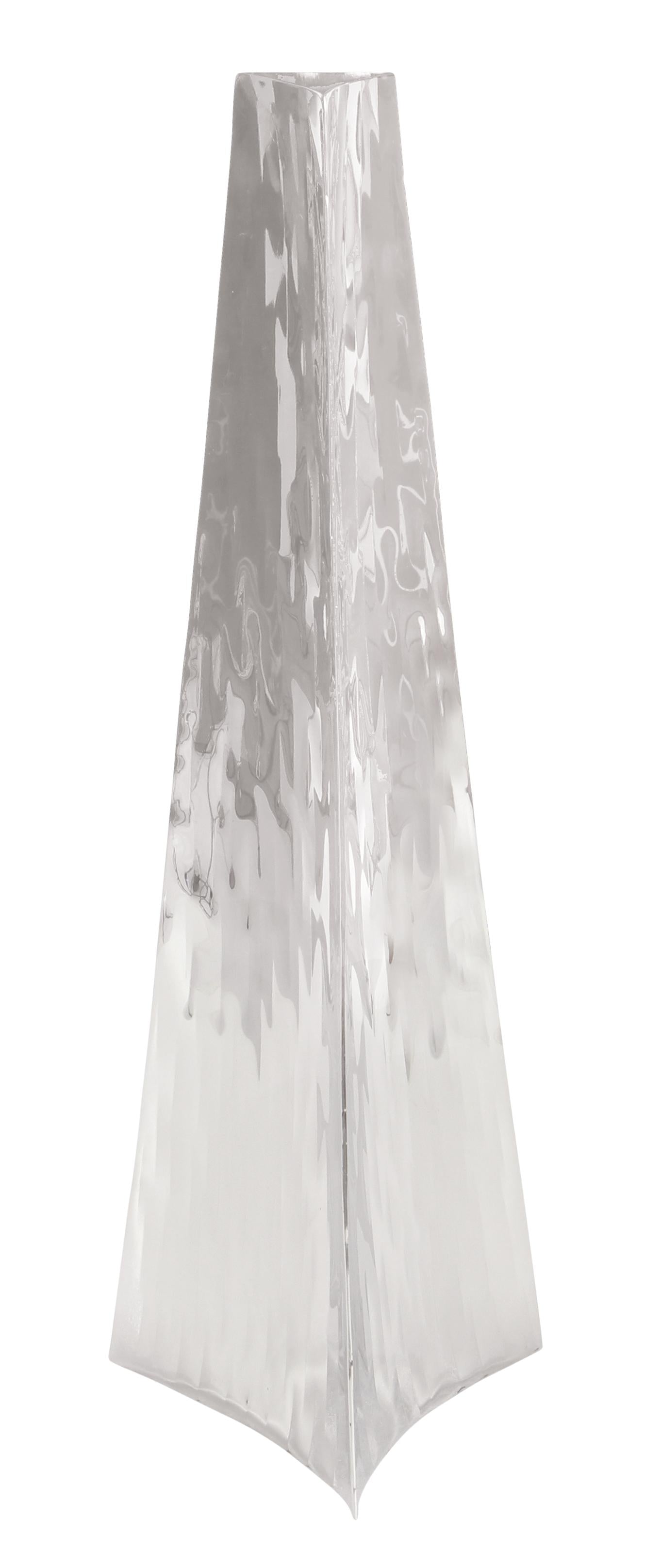 Silver Stainless Steel Metal Hammered Decorative Vase
