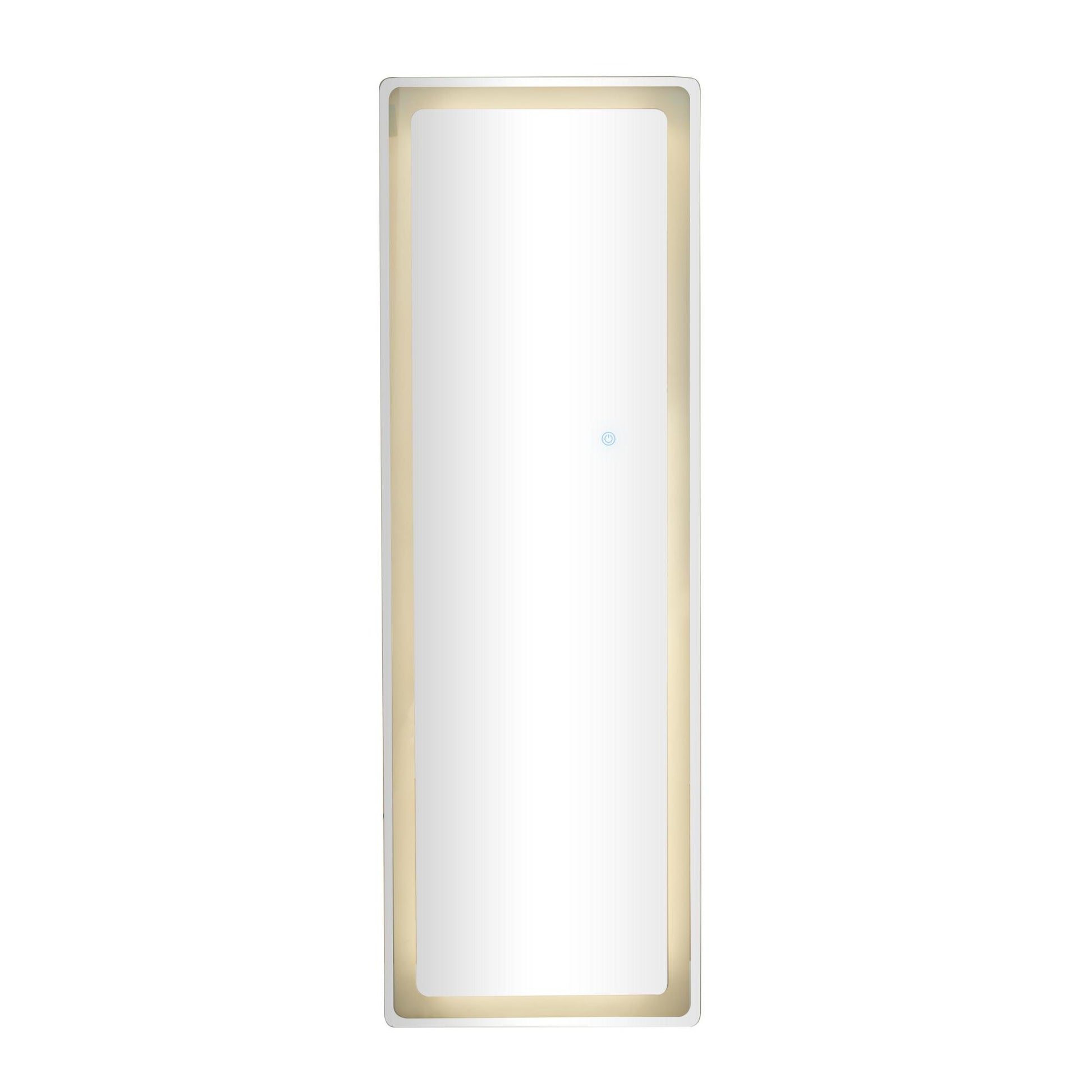 Silver Glass Room LED Mirror