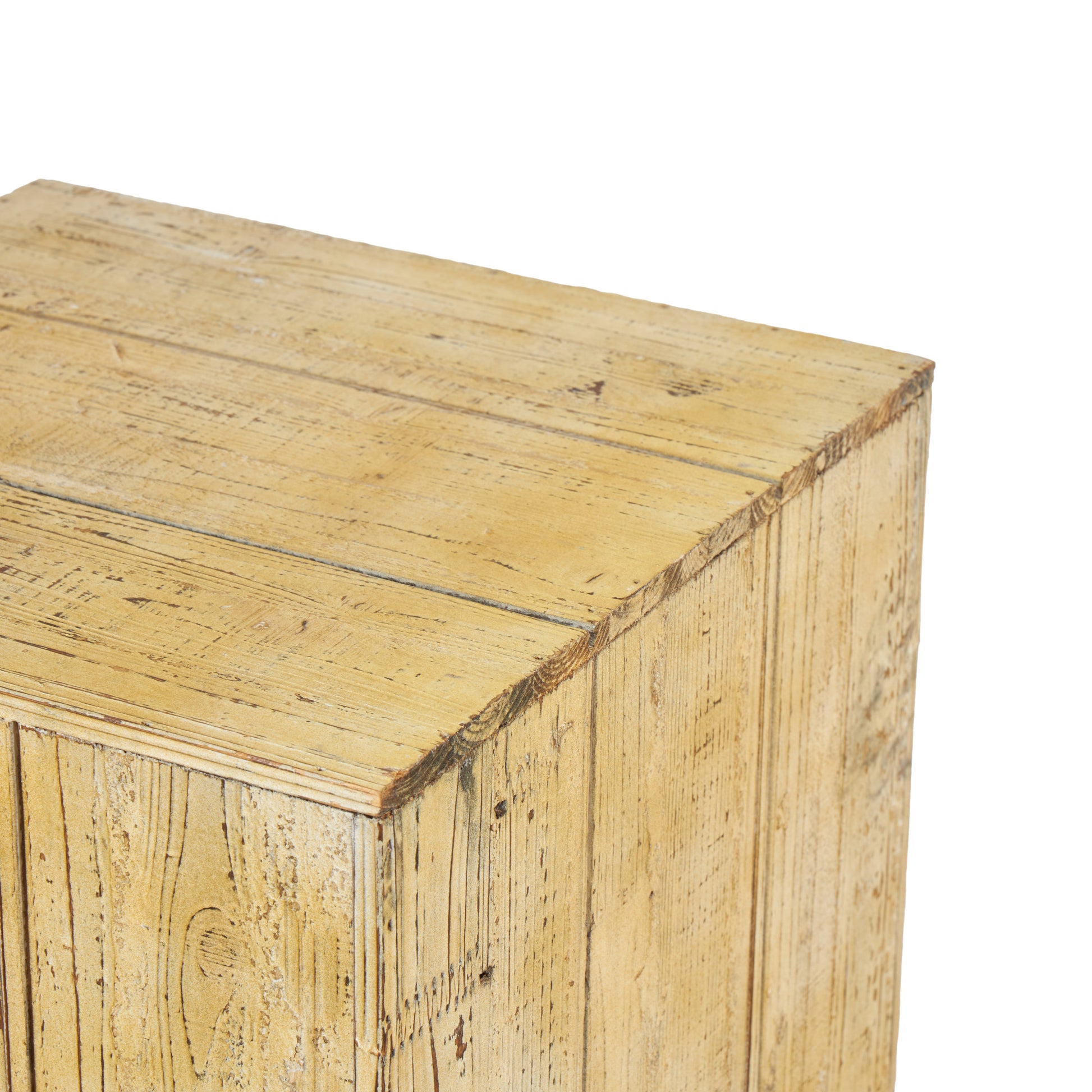 Set of 3 Brown Wood Side End Pedestal Table