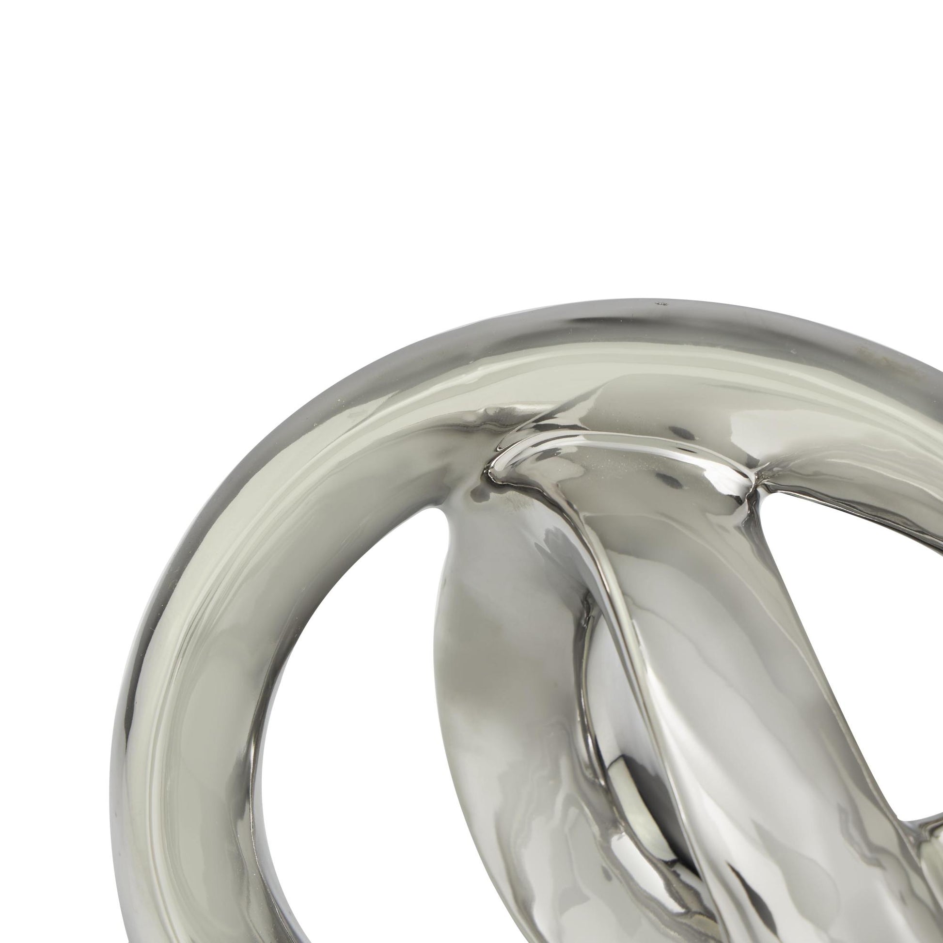 Abstract Ceramic Infinity Loop Decorative Sculpture