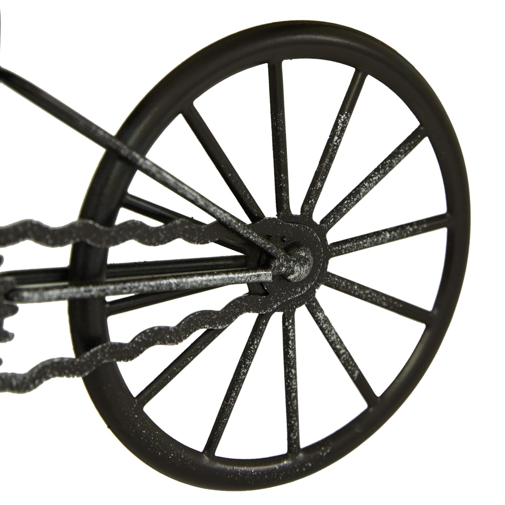 Set of 2 Bike Multi Colored Metal Decorative Clock