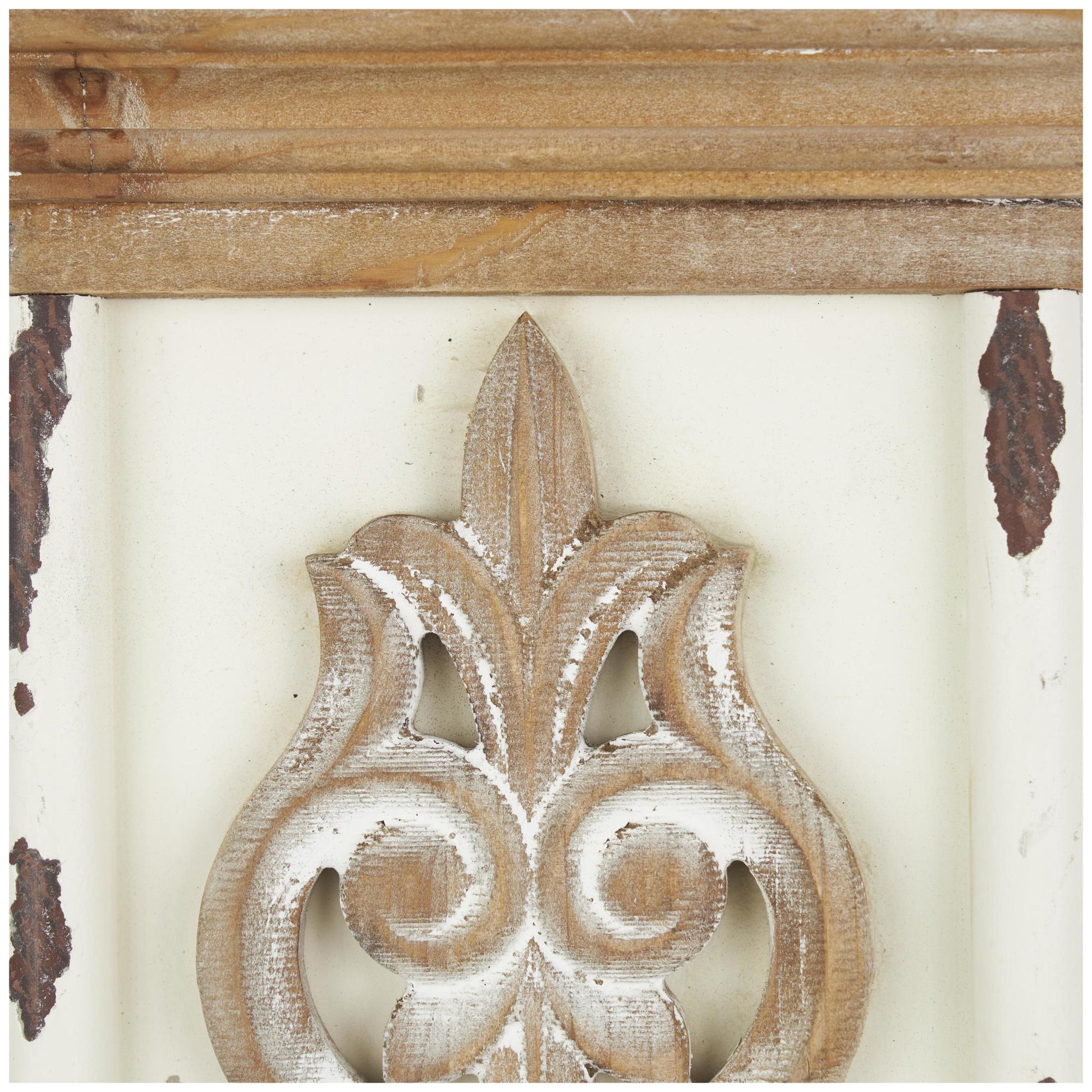Scroll Brown Wood Pillar 2 Plate Indoor Outdoor Wall Sconce