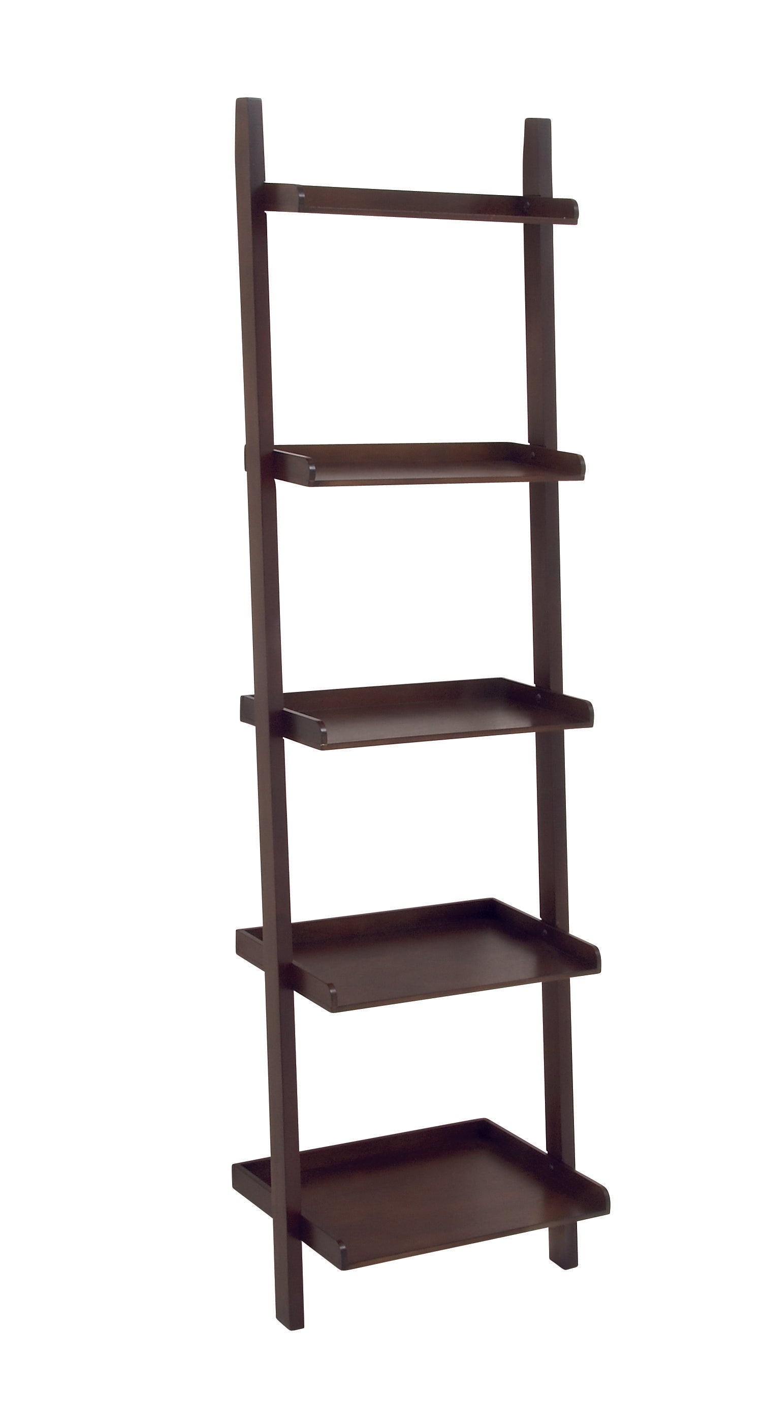 Wood 5 Shelves Storage Shelving Unit 20" x 14" x 69"