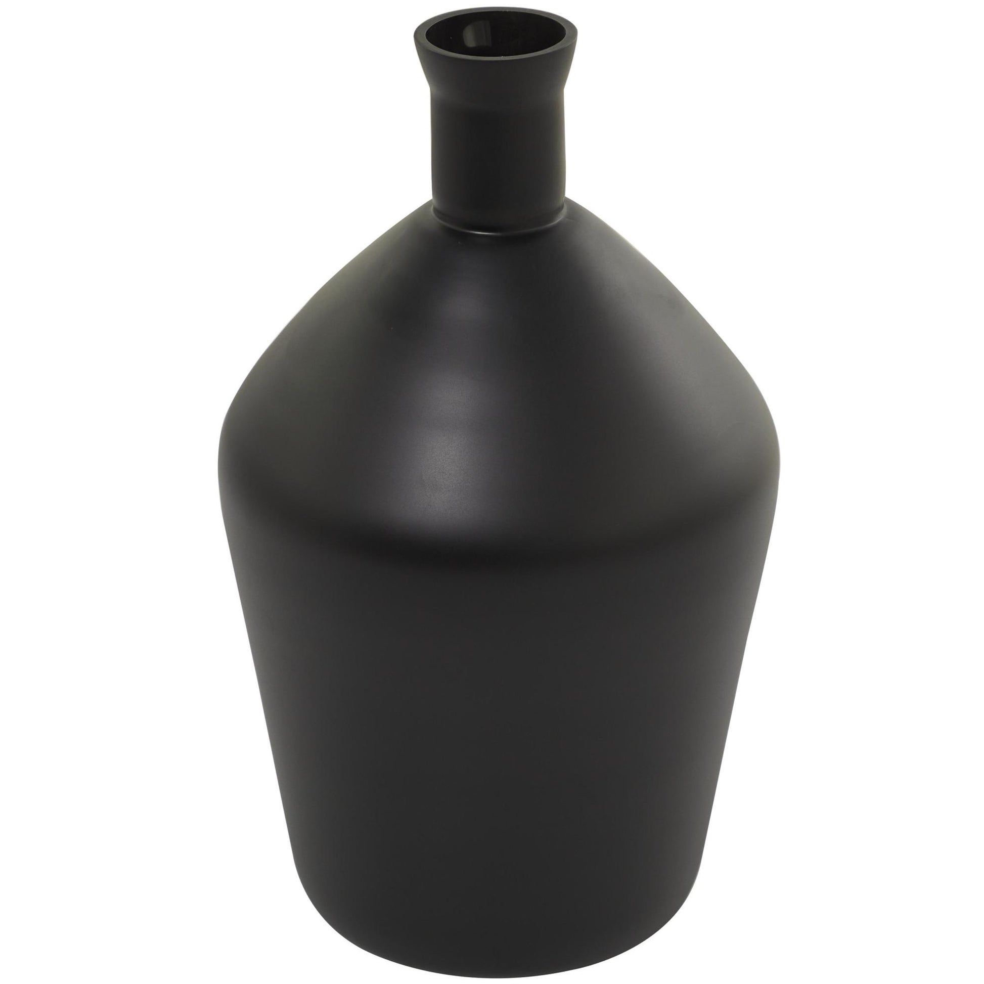 Glass Decorative Vase with Gold Rim